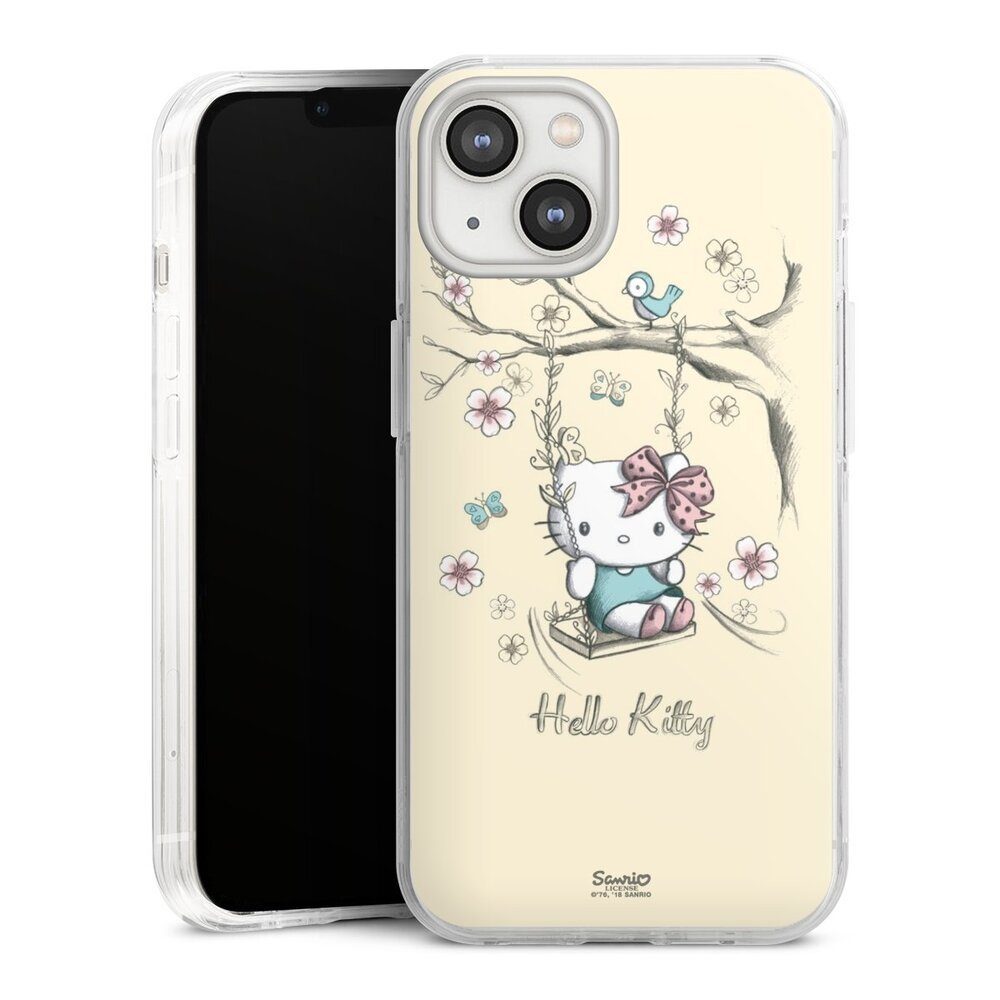 DeinDesign Handyhülle Hello Kitty Fanartikel Offizielles Lizenzprodukt Hello Kitty Natur, Apple iPhone 14 Hülle Bumper Case Handy Schutzhülle Smartphone Cover