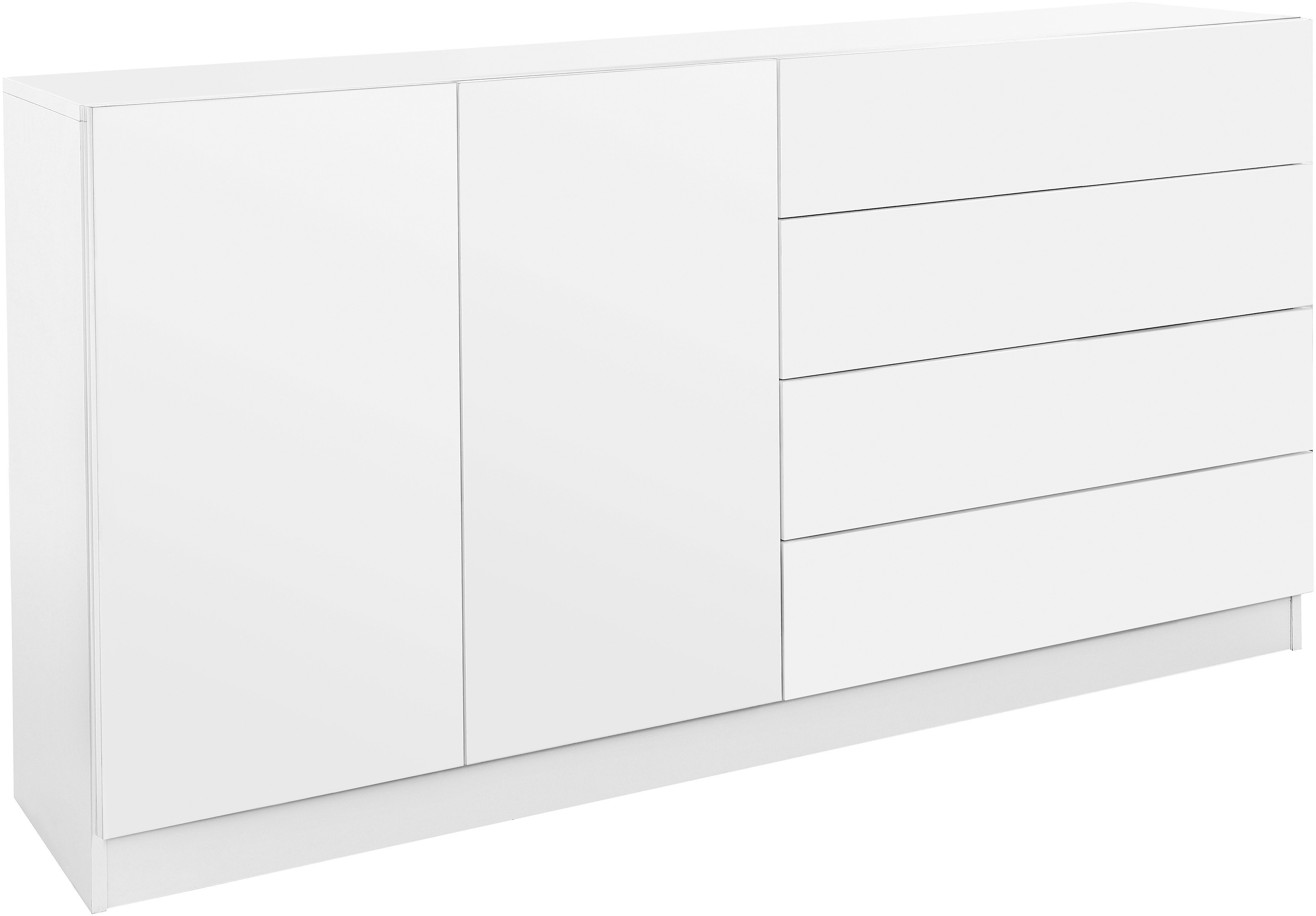 borchardt Möbel Kommode Vaasa, Breite 152cm, Höhe 79cm, grifflos, Sideboard Breite 152 cm, Höhe 79 cm, mit Push-to-open-Funktion