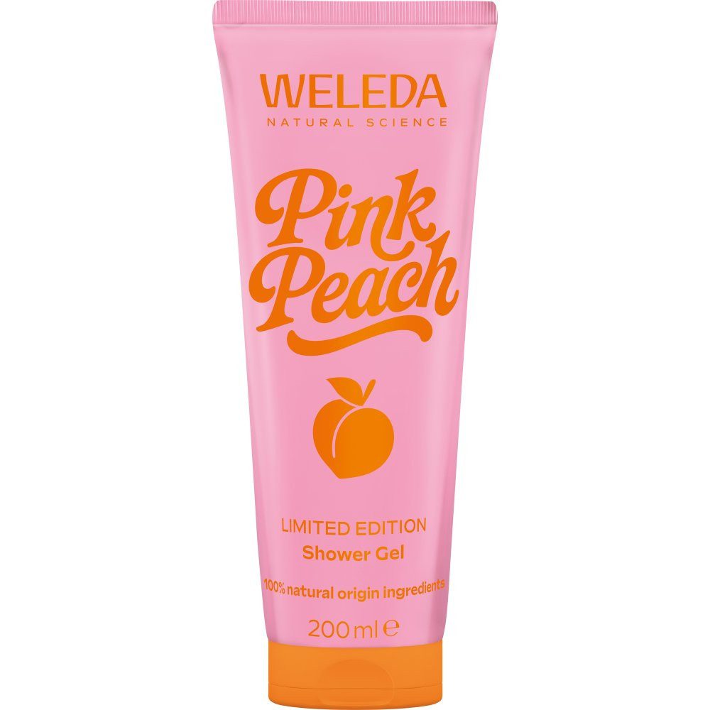 WELEDA Duschgel Pink Peach Shower Gel, Pink, 200 ml
