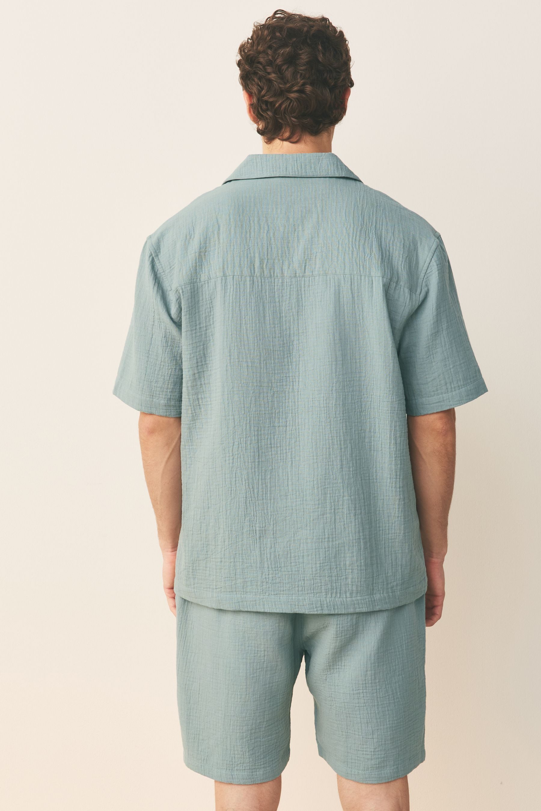 Next Shirt & Shorts 2er-Pack Schlafanzüge mit kurzen Ärmeln, Mulltuch (4-tlg)