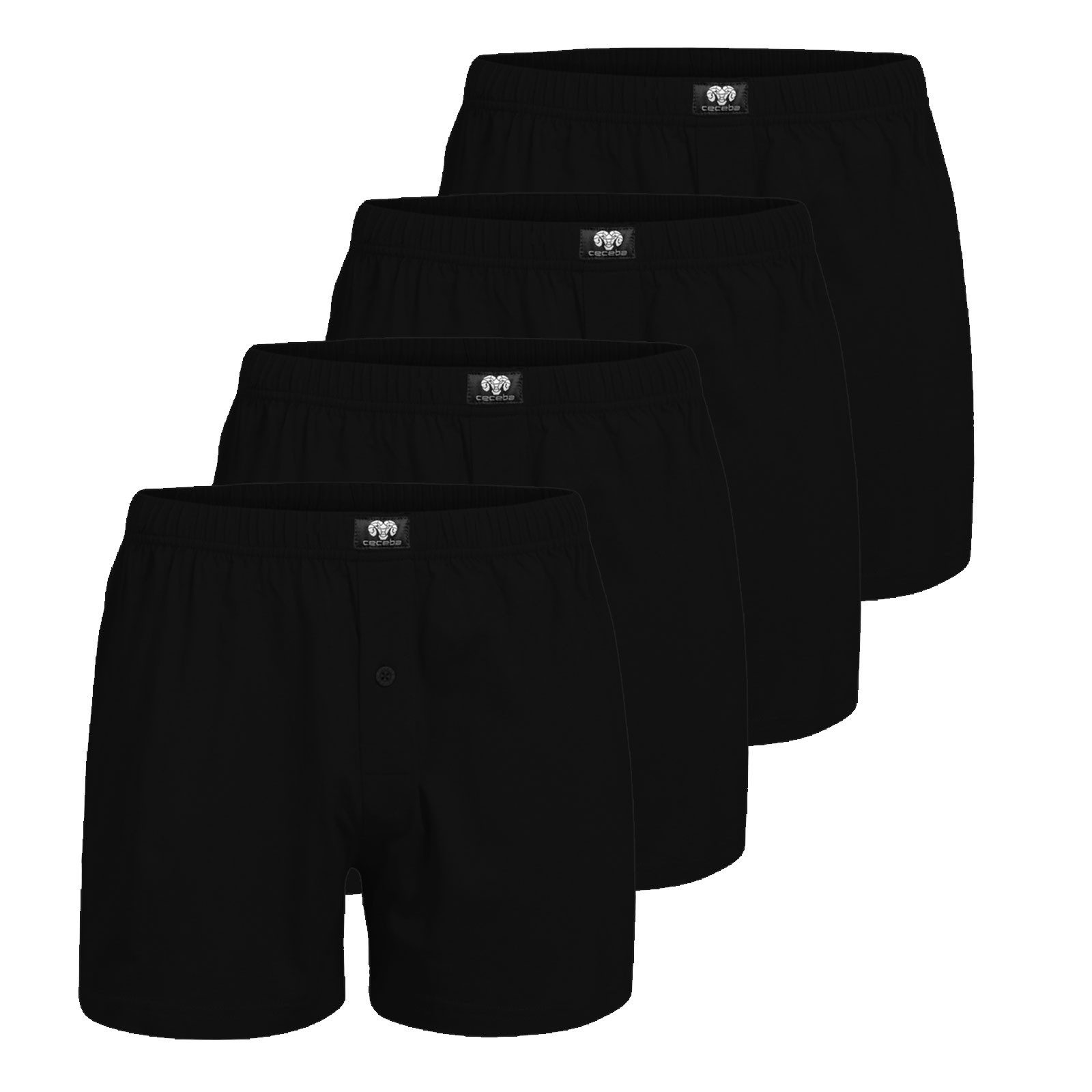 CECEBA Boxershorts Herren (4-St) mit einem Eingriff mit Knopfleiste günstig online kaufen