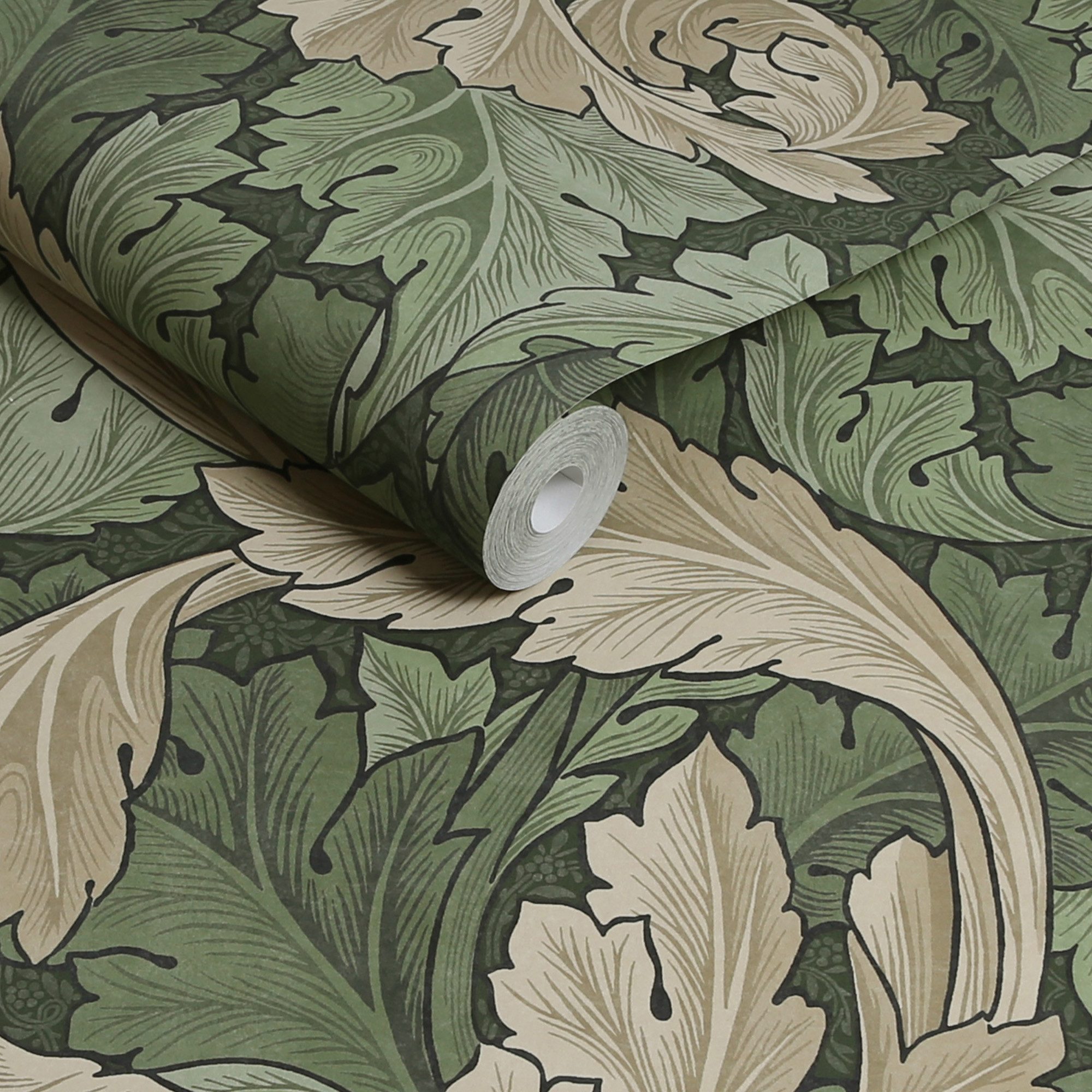 WILLIAM MORRIS AT HOME Vliestapete Acanthus, texturiert, Retro, (1 St), Design Tapeten