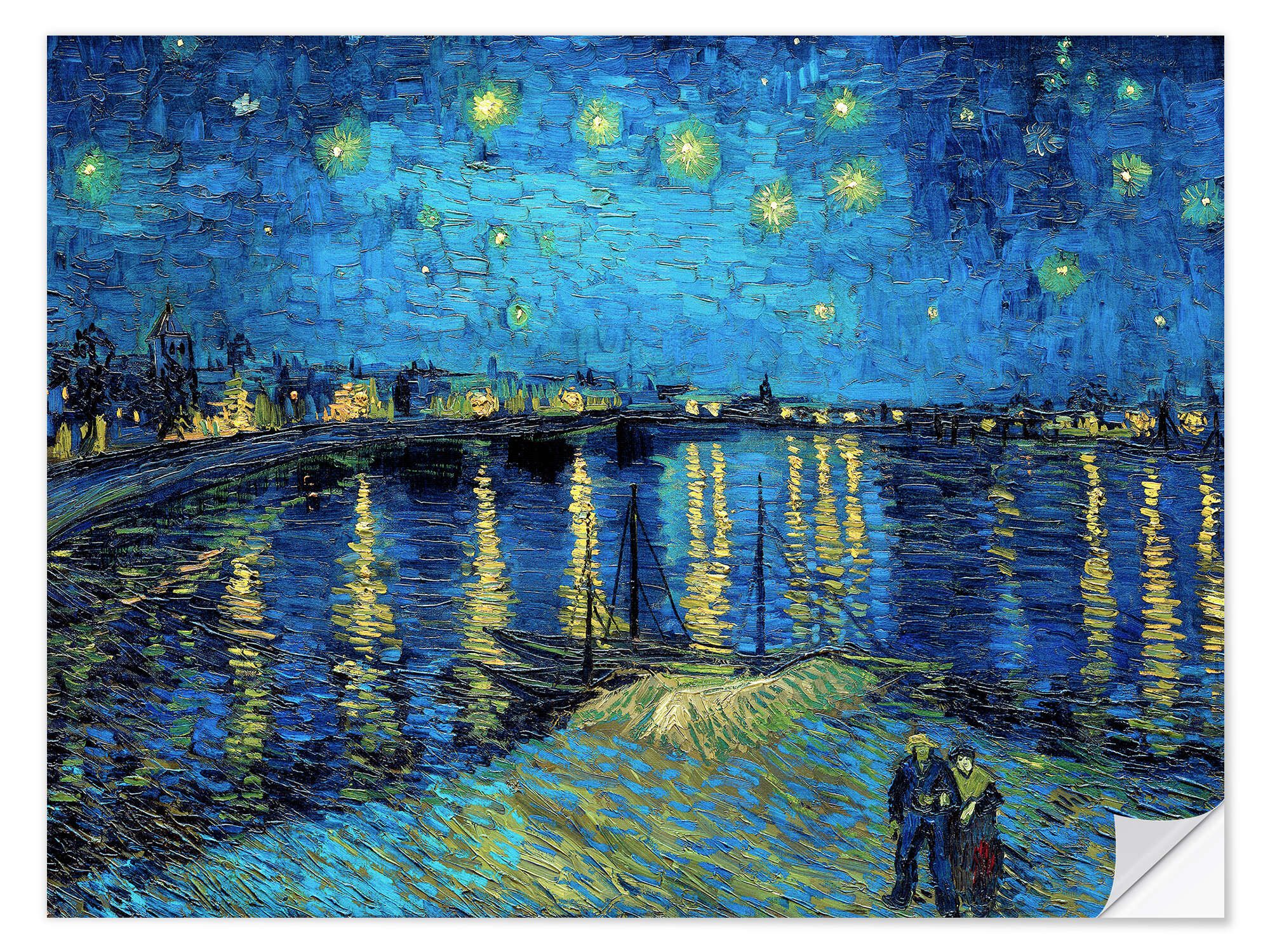 Posterlounge Wandbild Sternennacht über der Rhône, Vincent van Gogh, erhält günstig online kaufen