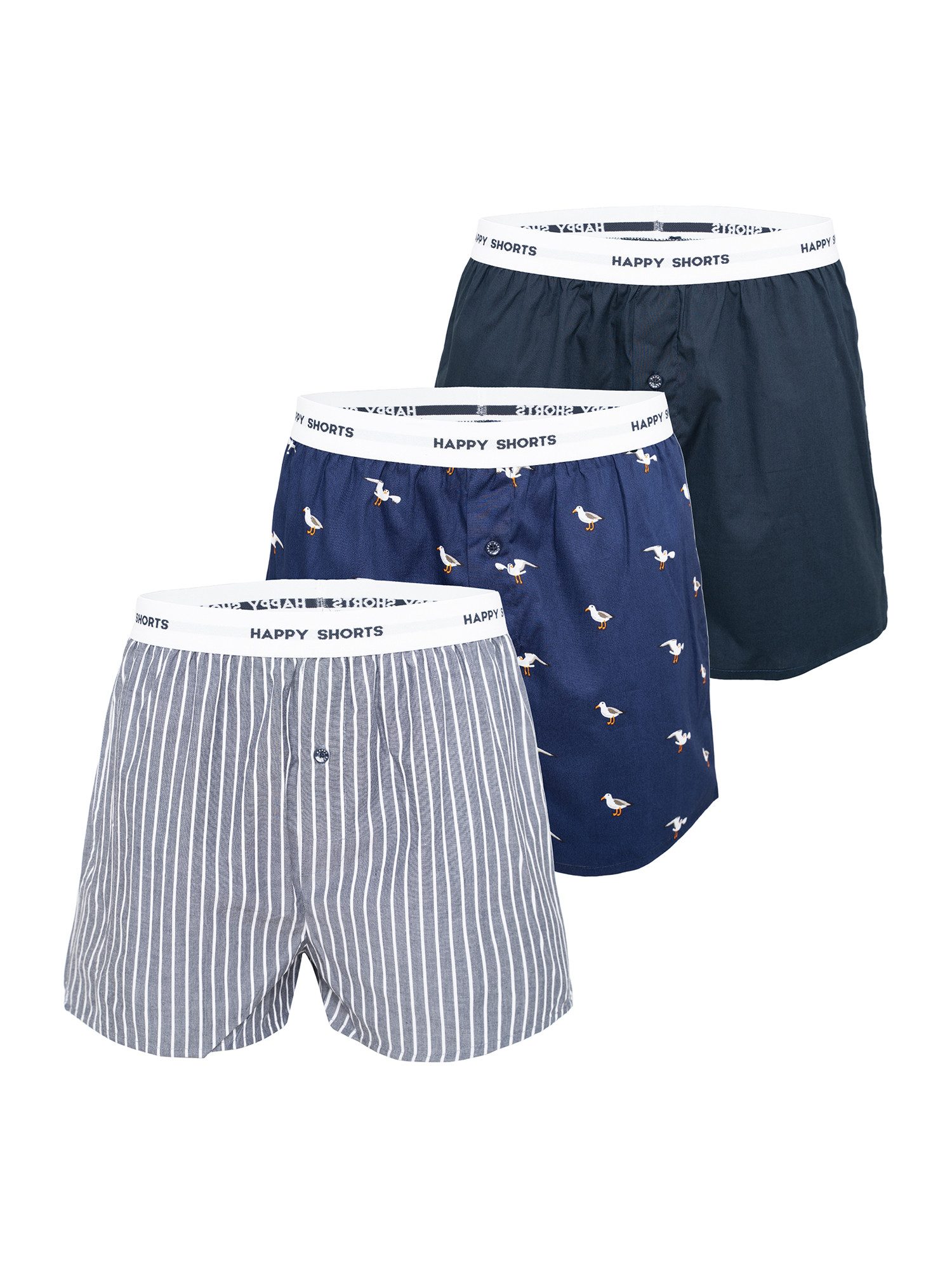 HAPPY SHORTS Boxer Mix (3-St) günstig online kaufen