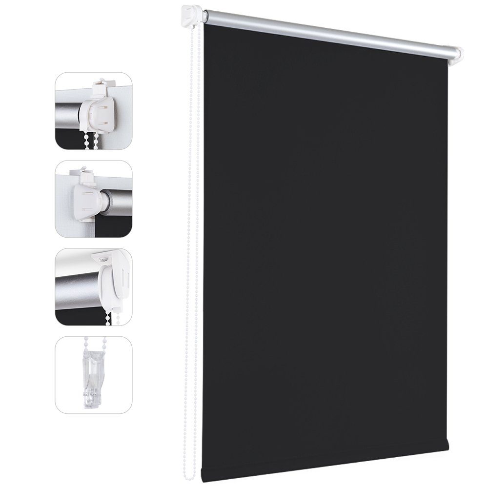 Rollo Verdunkelungsrollo Rollos für Fenster ohne günstig online kaufen