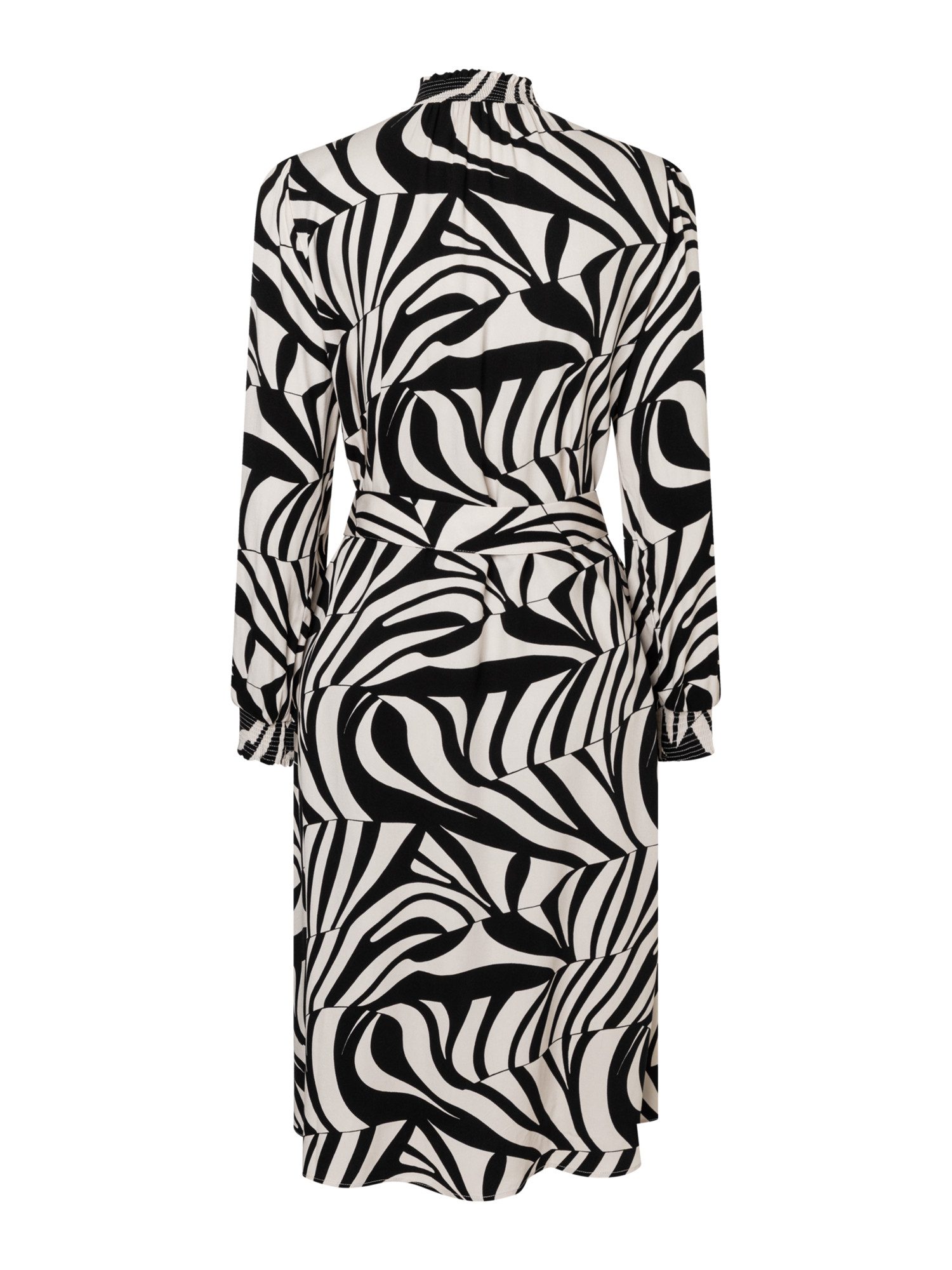 MORE&MORE A-Linien-Kleid fließendes Midikleid, Alloverprint