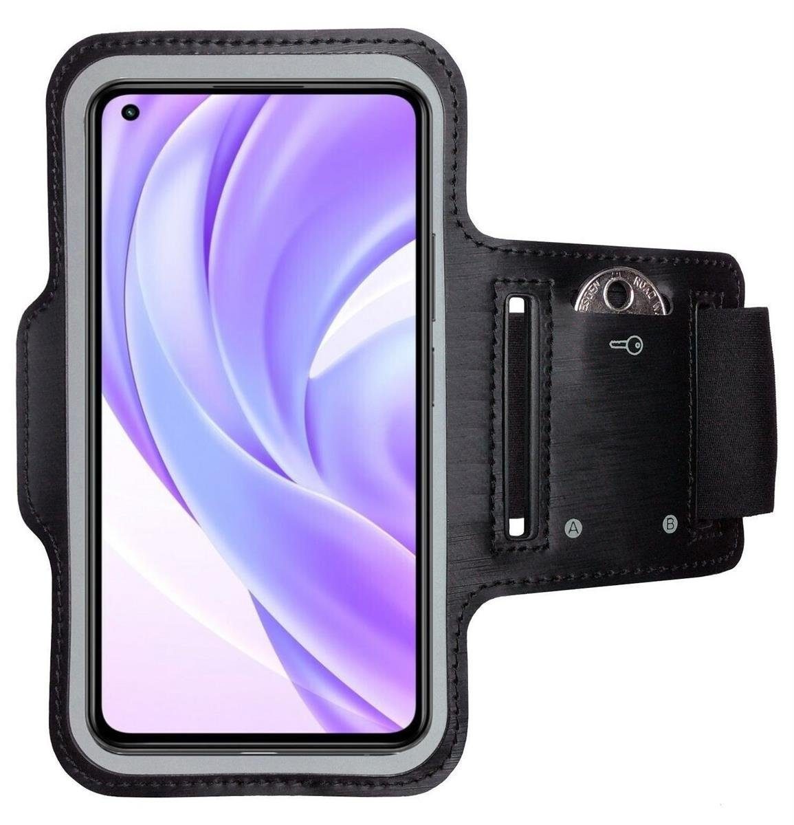 CoverKingz Handyhülle Sportarmband für Xiaomi Mi 11 Lite 4G Handy Fitness Hülle Armband, Sport Schutzhülle Schlüsselfach Handyhülle Jogging Schutztasche Etui