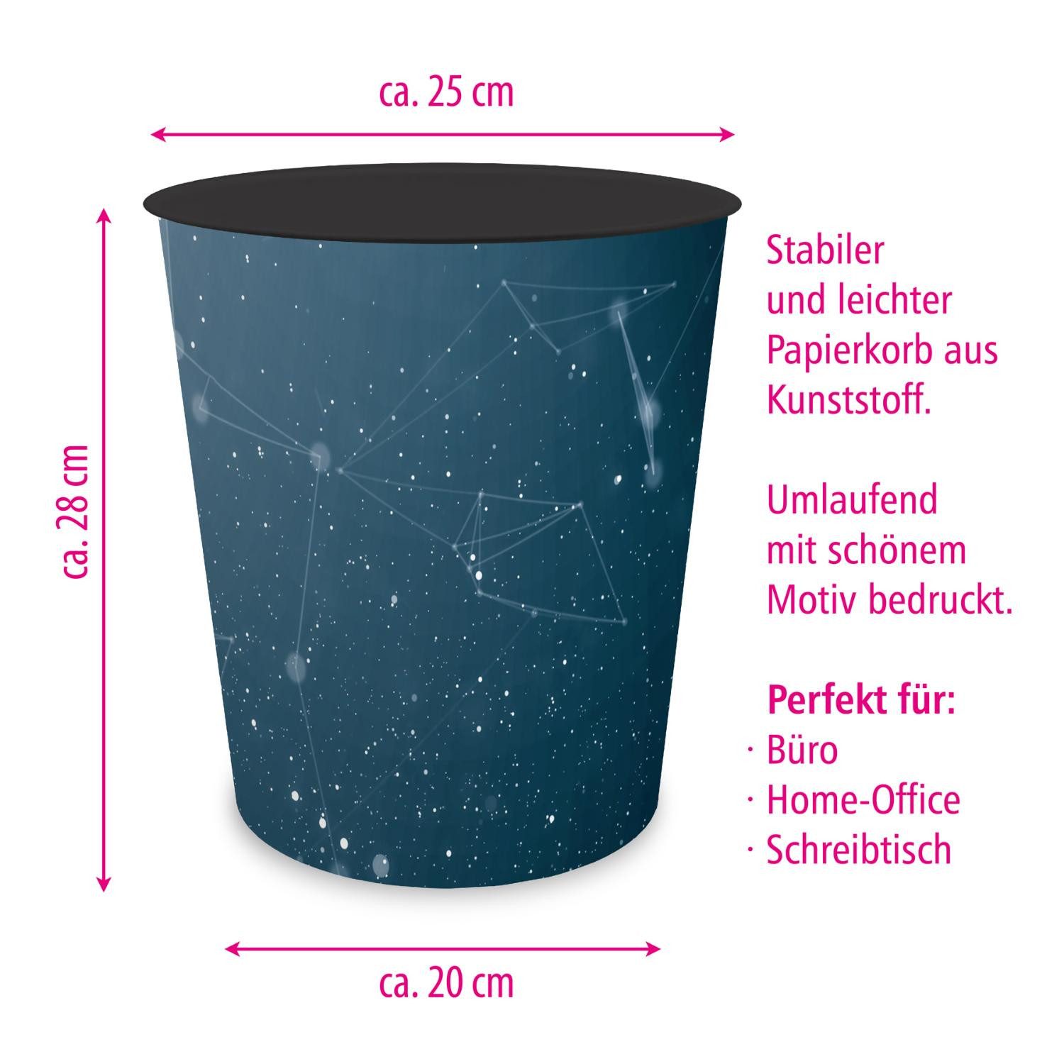 itenga Papierkorb itenga Papierkorb - Motiv Hightech Abstrakt - ca. 11 Liter – Bild 2 von 3