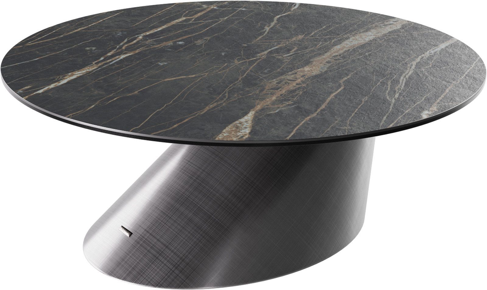 DELIFE Couchtisch Edge, Rund 90x90 cm günstig online kaufen