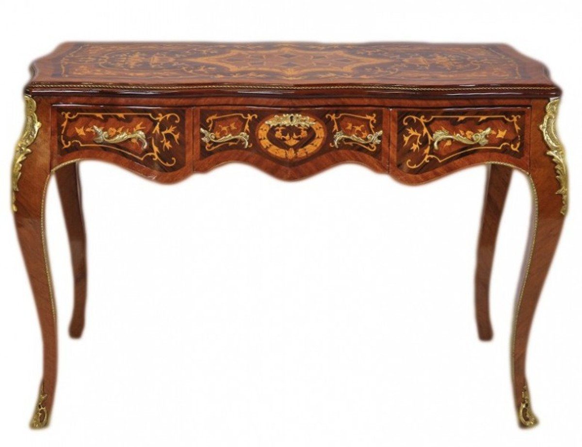 Casa Padrino Schreibtisch Luxus Barock Schreibtisch Mahagoni Sekretär 120 cm - Antik Stil | Schreibtische