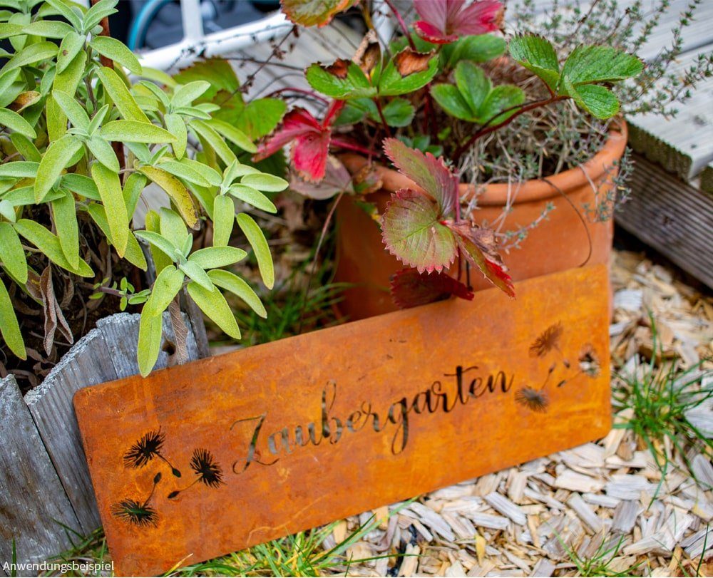matches21 HOME & HOBBY Gartenfigur Schild günstig online kaufen
