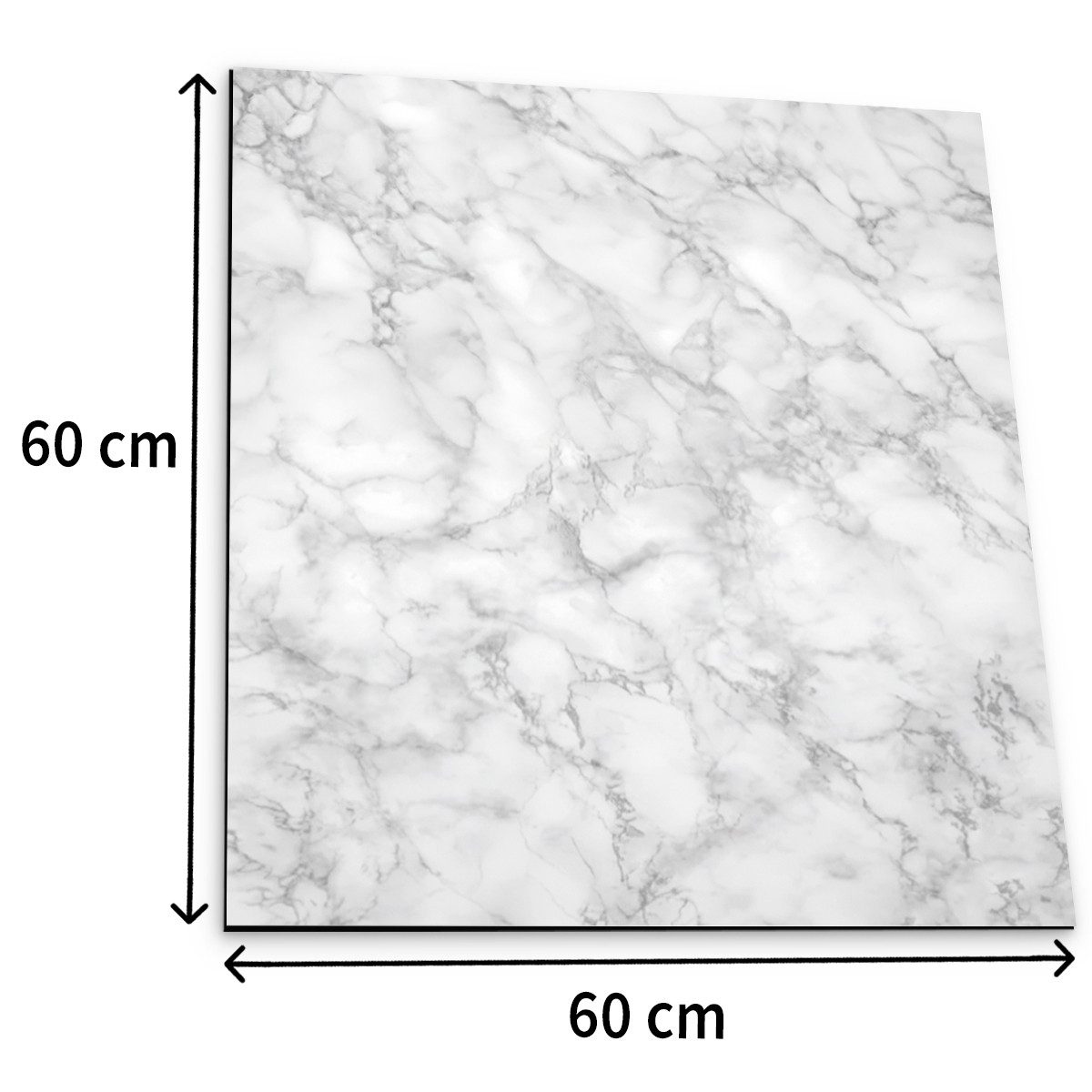 Tabletop Antirutschmatte Waschmaschinen-Auflage Stein-Optik Marmor hell rutschfest, waschbar, 1-St., Textil-Finish Gummi-Matte als Trockner Waschmaschinen-Unter – Bild 2 von 5