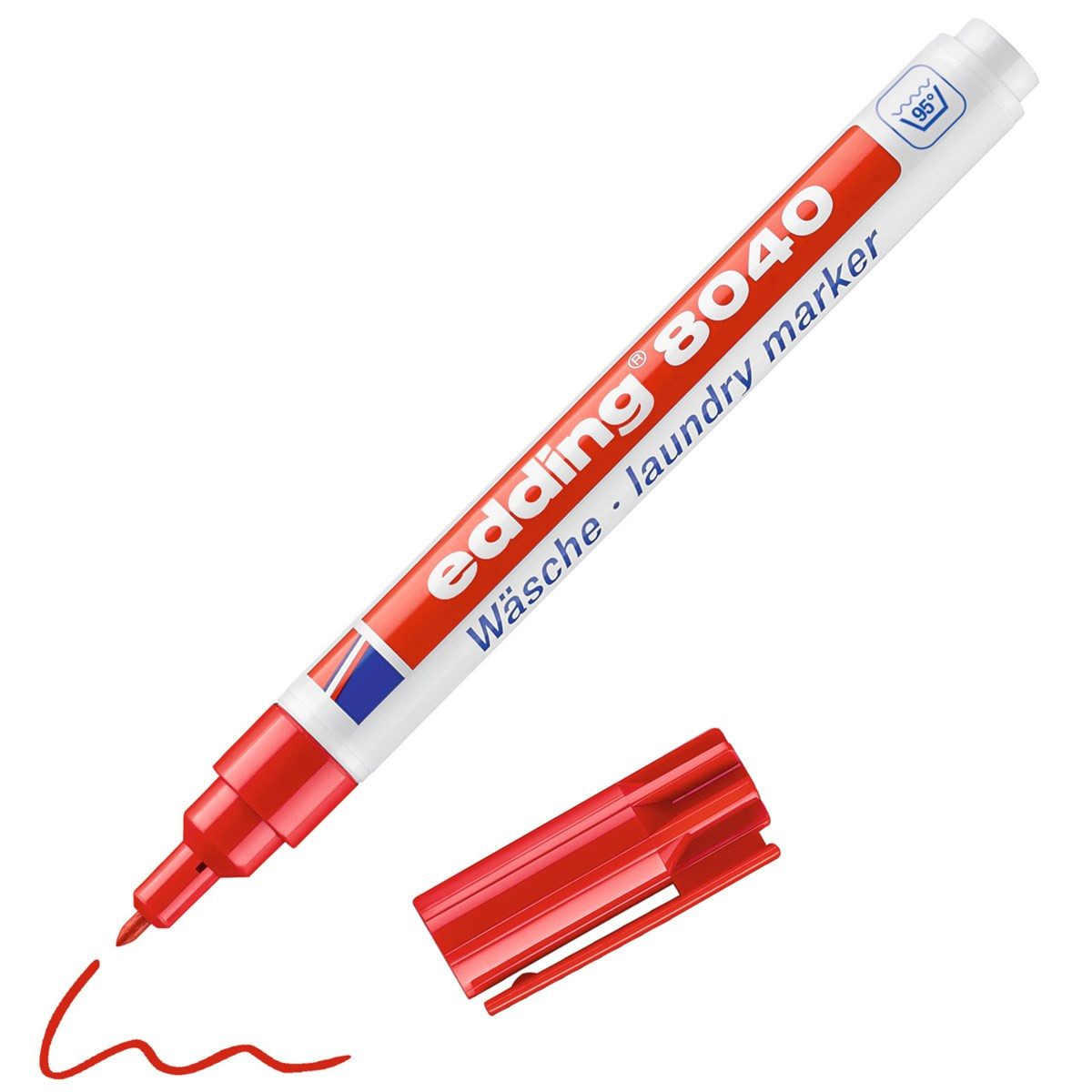 Marker edding 8040 Wäschemarker Rot – waschfest bis 95°C