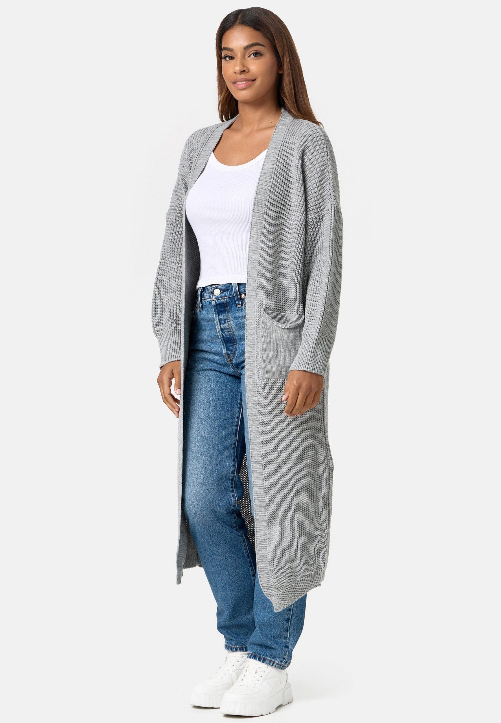 Worldclassca Longstrickjacke Worldclassca Strickjacke Cardigan Strickmantel Winter Pullover Lang Neue Kollektion - Stilvolle und gemütliche Strickmode für Damen