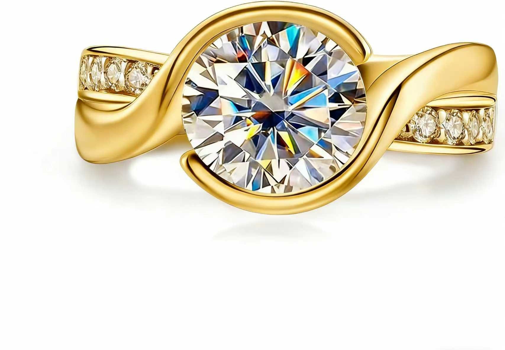 Diamantring 3ct D vs1 wedding ring,statement ring,ring gold damen 585 echtgold