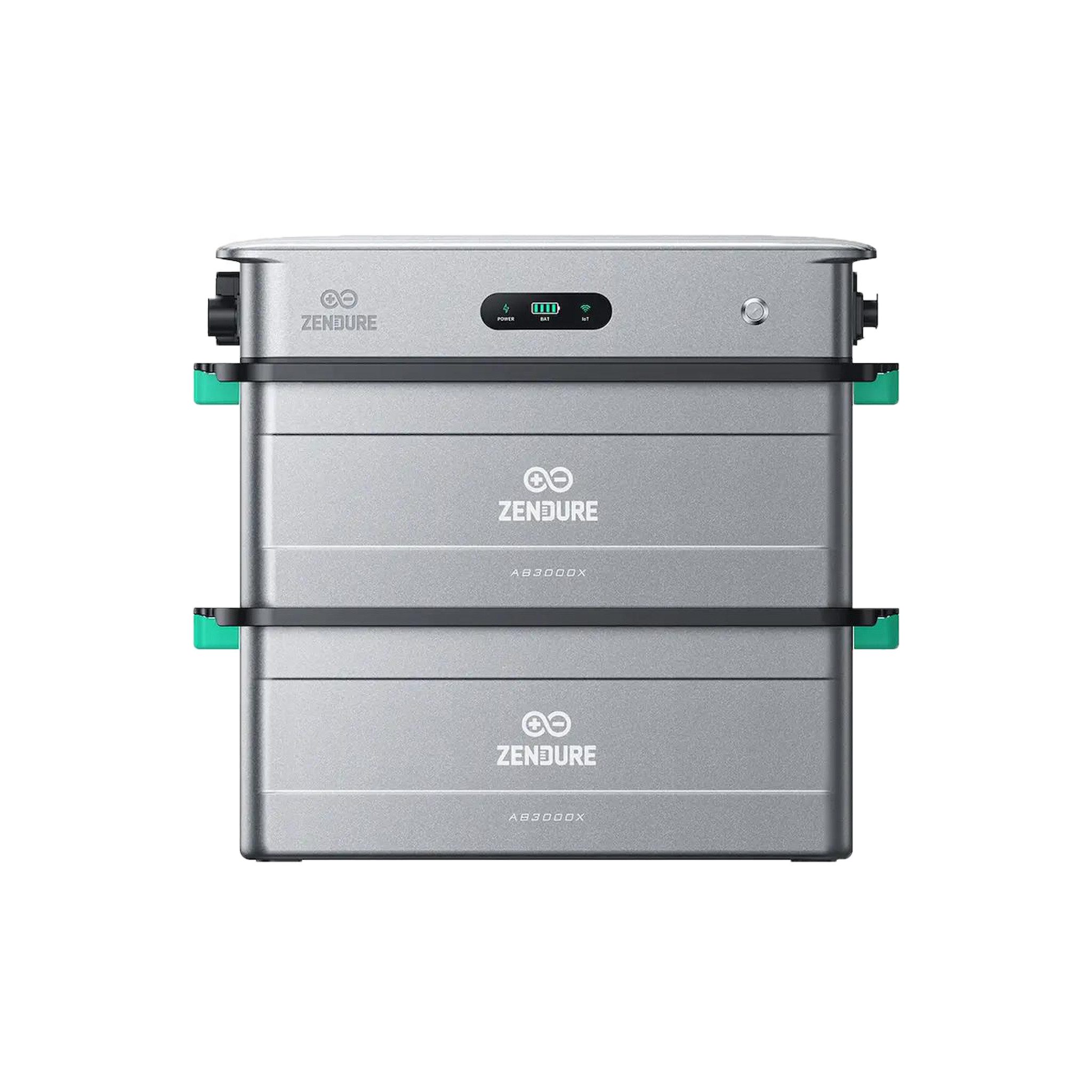 ZENDURE SuperCharged Balkonkraftwerk Zendure SolarFlow 2400 AC + AB3000X Speicher 2400W, IP65, ZEN+ OS, 2400 W, (Set, Zendure SolarFlow 2400 AC mit 1 /2 AB3000X Batterie)