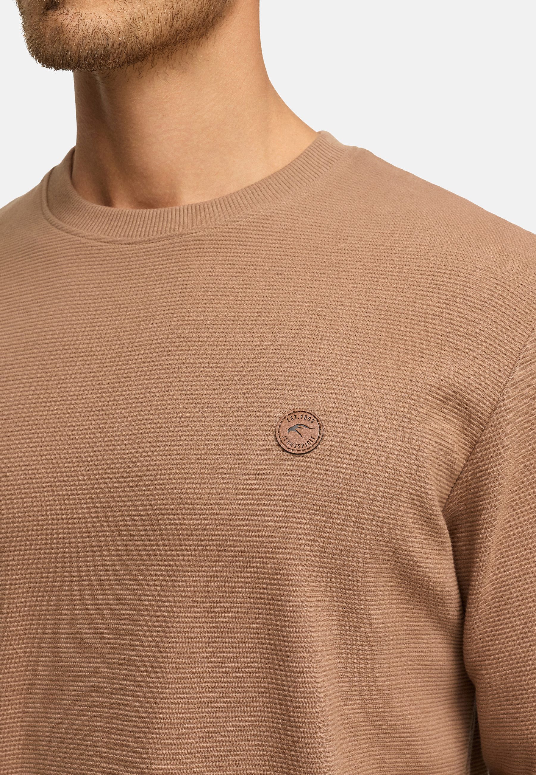 Indicode Sweater Herren INGuadalupe o-neck Sweatshirt Herrenpulli (Sweatshirt) Sweatshirt mit Rundhalsausschnitt aus reiner Baumwolle
