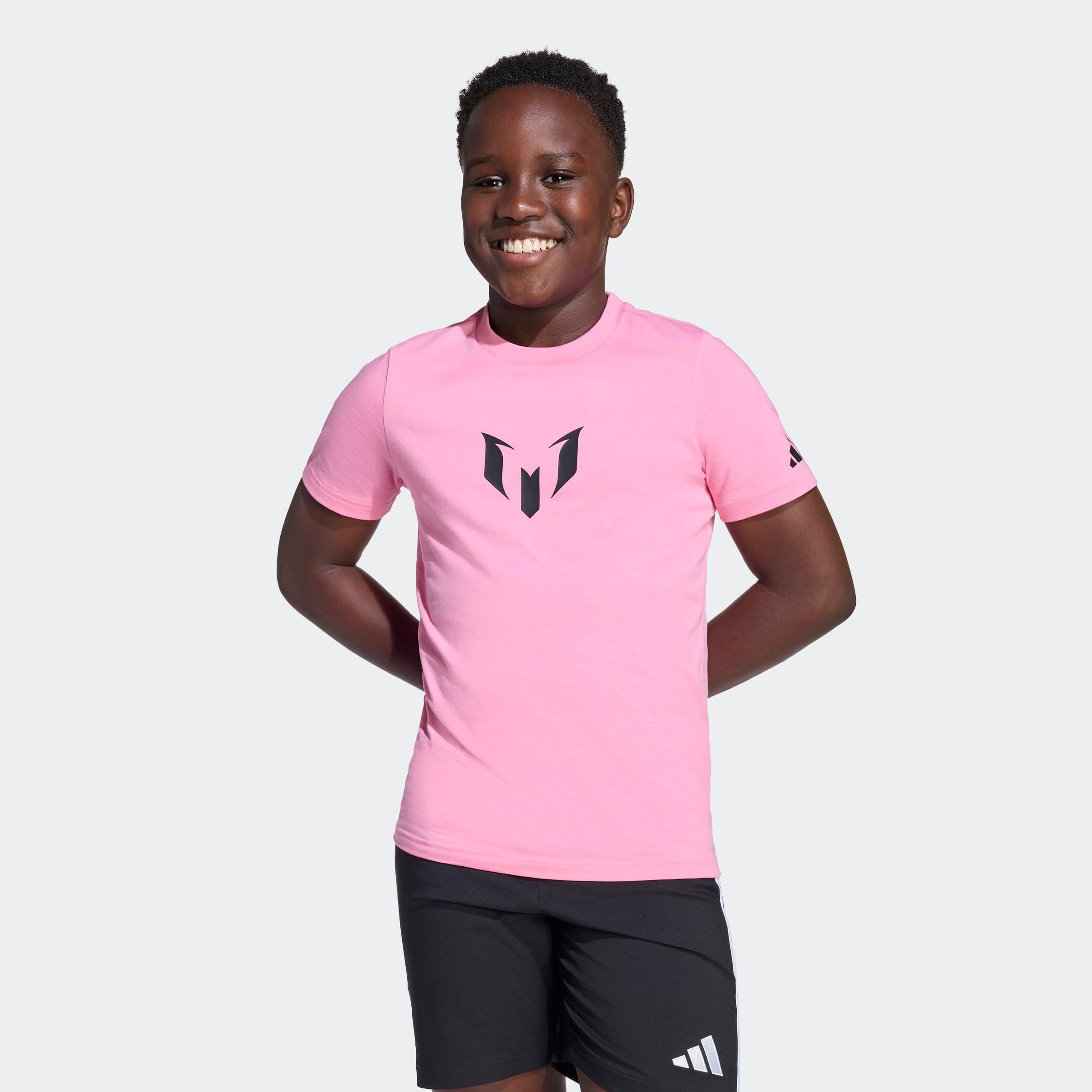 adidas Performance Trainingsshirt MIT GRAFIK FÜR KINDER MIT MESSI-NAMESZUG UND SPIELERUMMER sportlicher Stil, mit Name und Nummer auf dem Rücken, aus Baumwolle – Bild 3 von 5