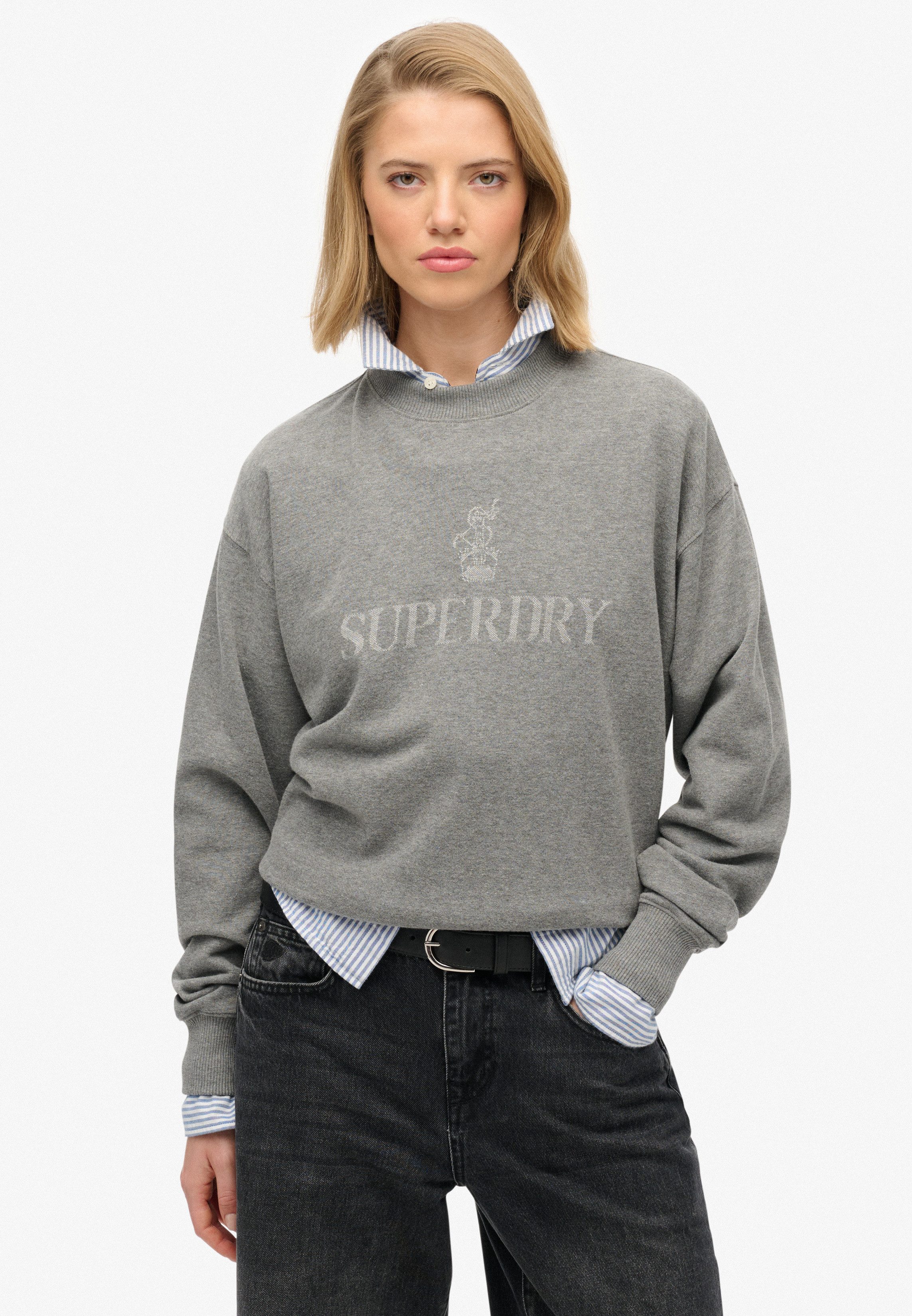 Superdry Sweatshirt BRITISH DESIGN RELAXED CREW günstig online kaufen