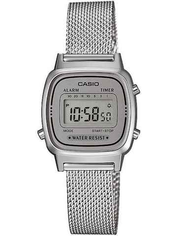 CASIO VINTAGE Chronograph LA670WEM-7EF, Quarzuhr, Armbanduhr, Damenuhr, digital, Datum, Stoppfunktion