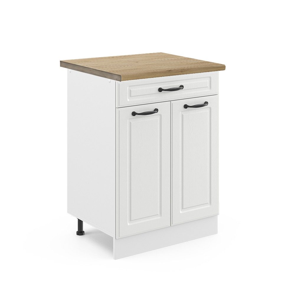 Vicco Unterschrank R-Line, Weiß Landhaus/Weiß, 60 günstig online kaufen
