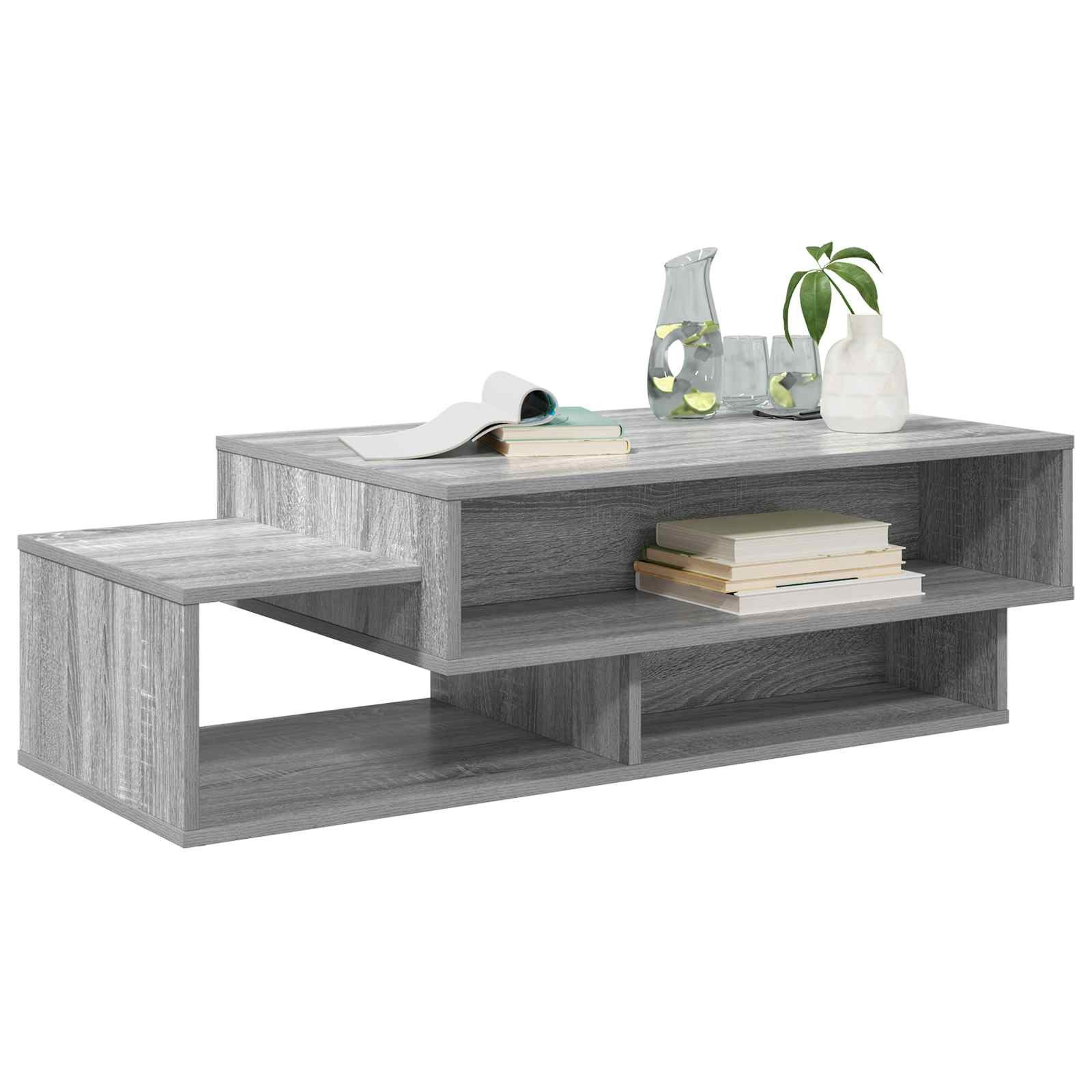 vidaXL Couchtisch Couchtisch Sonoma-Grau 105 x 50 x 32,5 cm Holzwerkstoff (1-St)