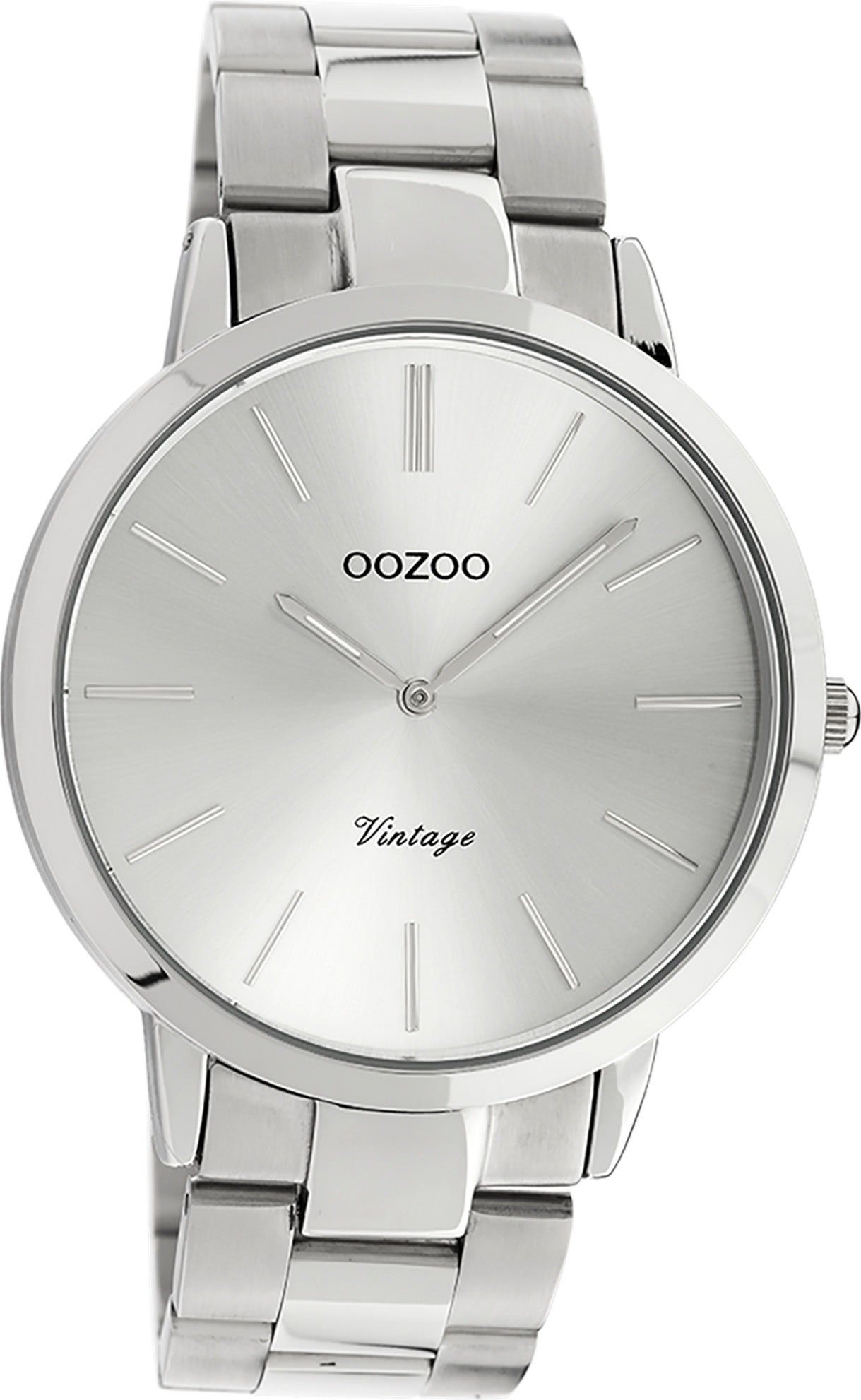 OOZOO Quarzuhr Oozoo Damen Armbanduhr Japanisches Timepieces Laufwerk rund, Fashion-Style, Analog, Damenuhr (ca. groß Metallarmband, 42mm)