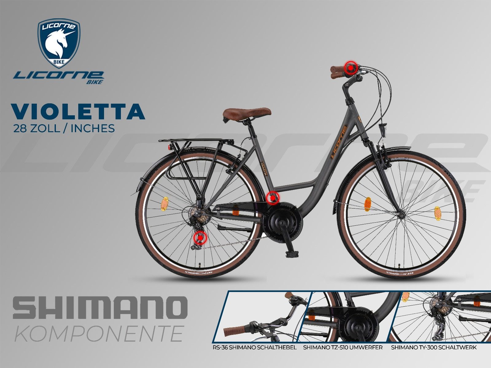 Licorne Bike Cityrad Violetta