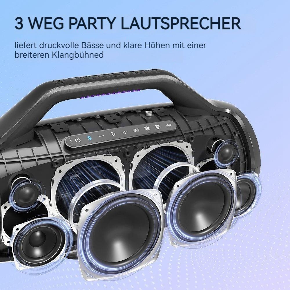 Tronsmart BANG MAX Party-Lautsprecher Stereo (Bluetooth, 130 W, IPX6 Wasserdicht)