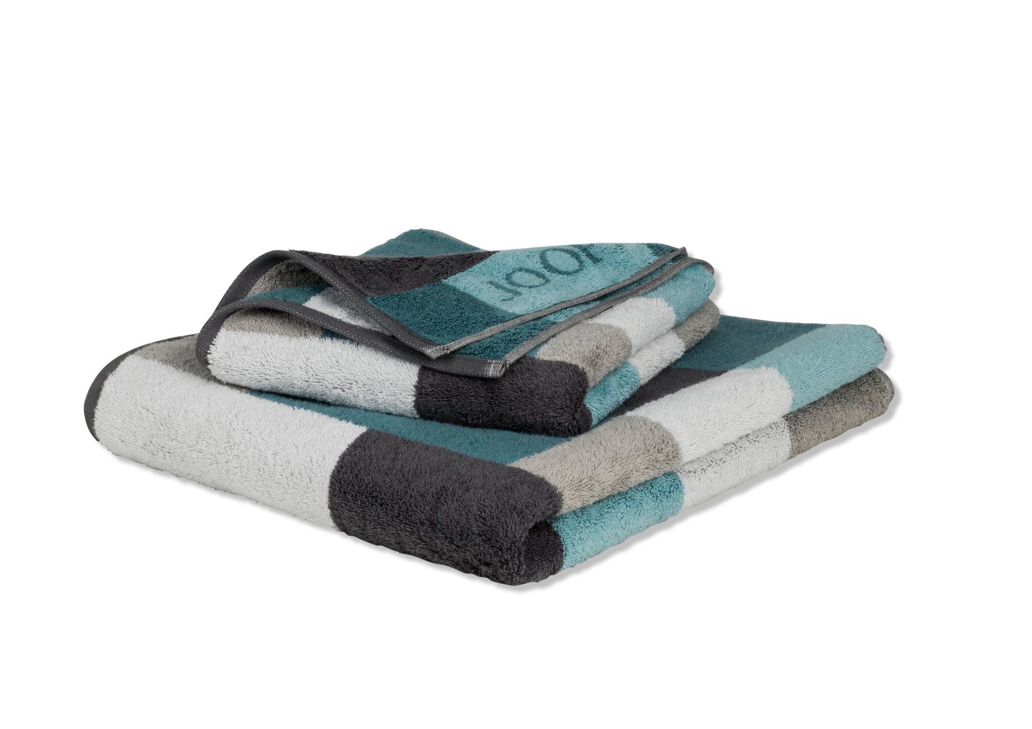 Joop! Handtücher JOOP! LIVING - INFINITY Handtuch-Set, Textil MOSAIC (2-St) Graphite