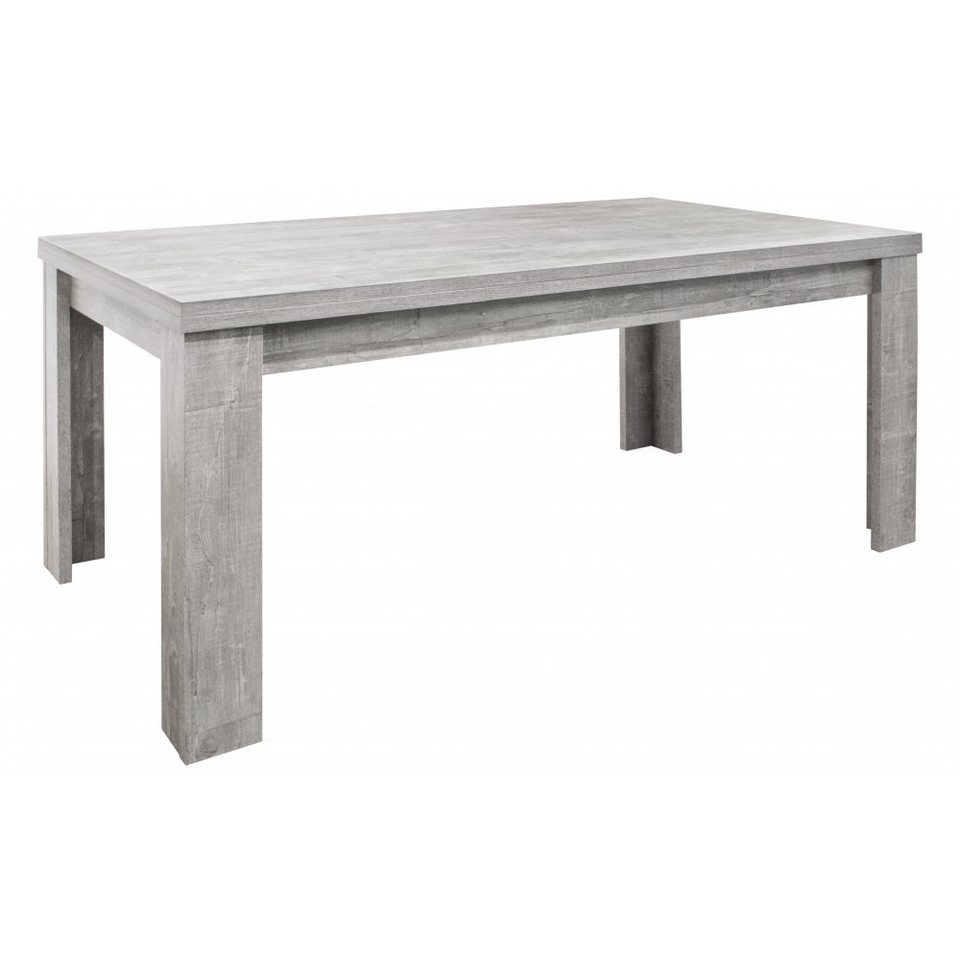 Mäusbacher Esstisch Tisch Esstisch Auszugstisch Küchentisch Funktionstisch  ausziehbar MONZI Beton Grau Nb. 160 x 90 cm