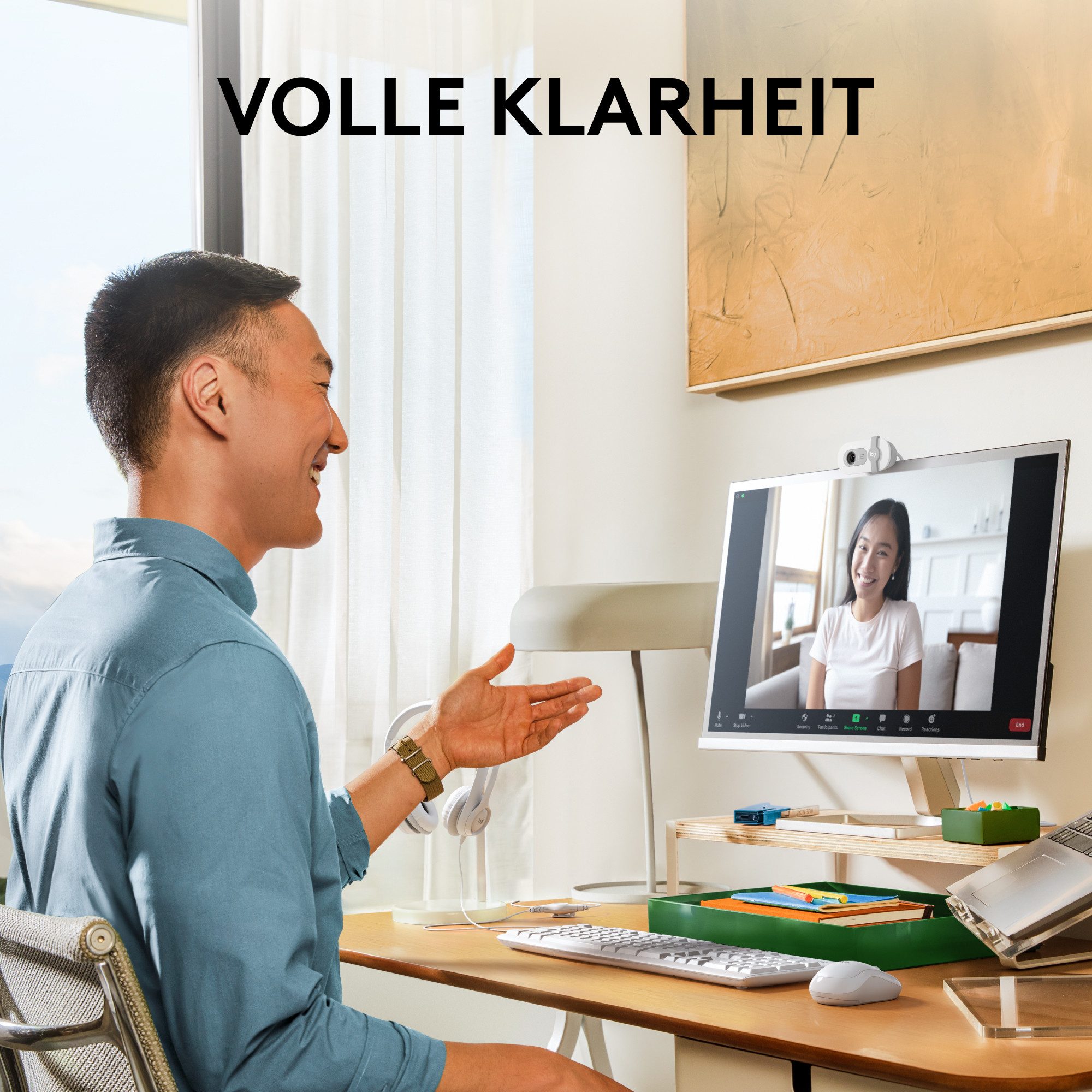 Logitech Brio 100 Full HD - OFF-WHITE Webcam