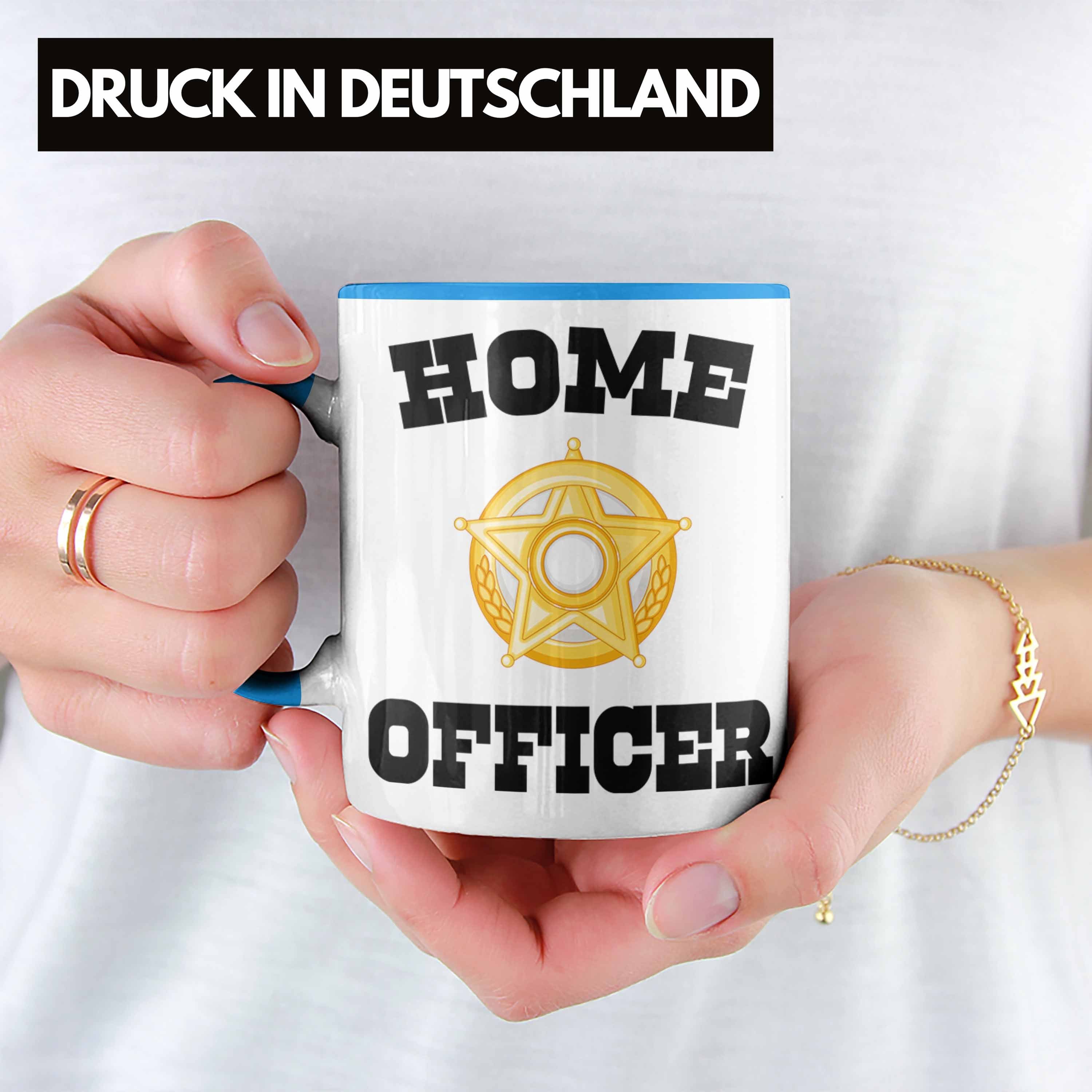 Frauen Office Lustig Geschenk Home Zubehör Tasse - Officer Homeoffice Trendation Blau Männer Trendation Geschenke Tasse Home Kaffeetasse Gadget