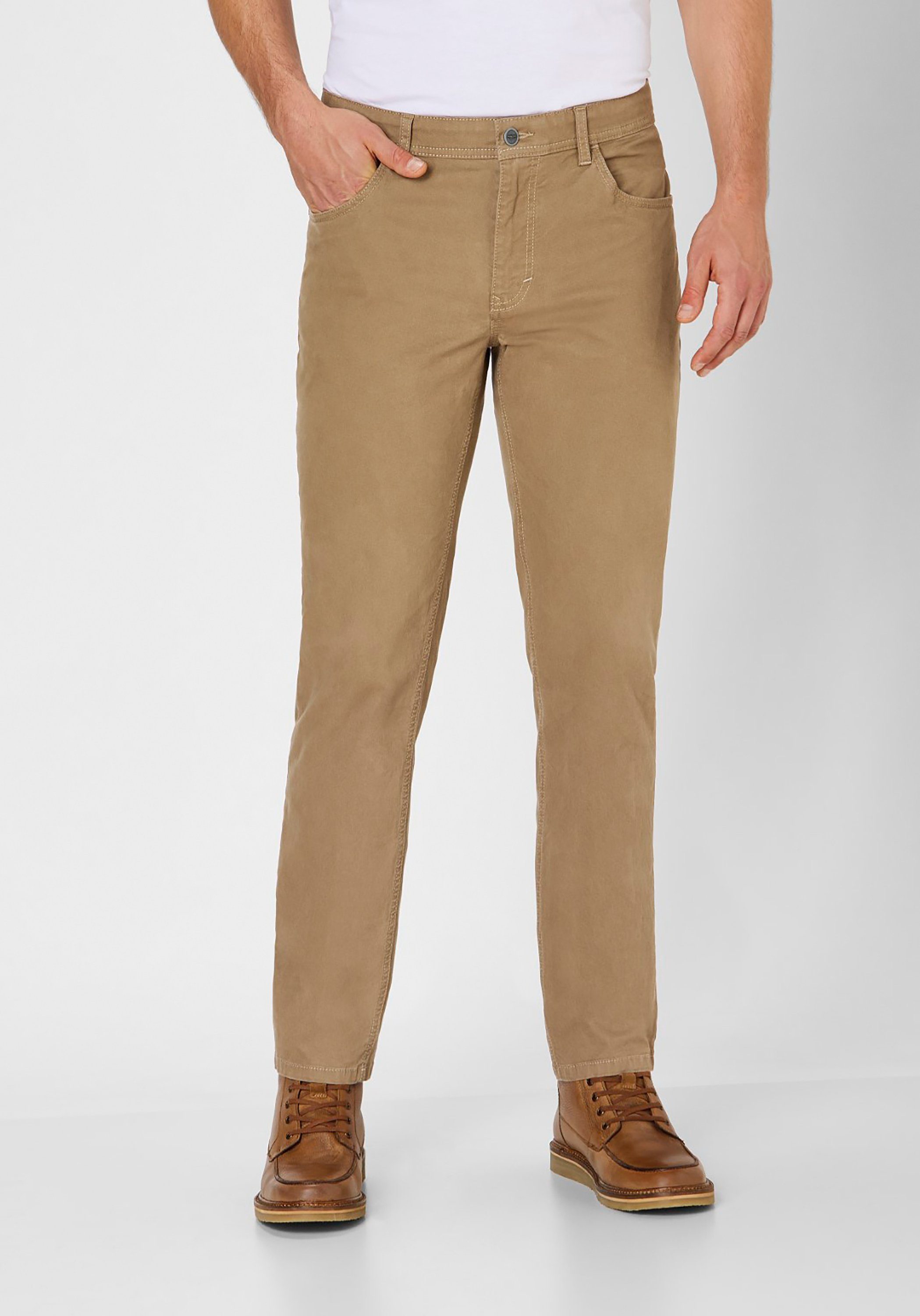 Redpoint Stoffhose MILTON Regular Fit 5-Pocket Hose mit Stretchanteil beige