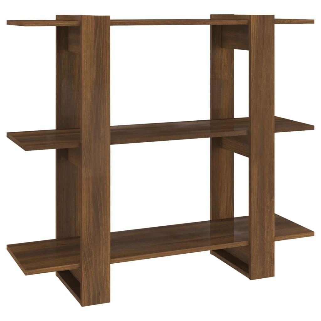 vidaXL Bücherregal Bücherregal/Raumteiler Braun Eichen-Optik 100x30x87 günstig online kaufen