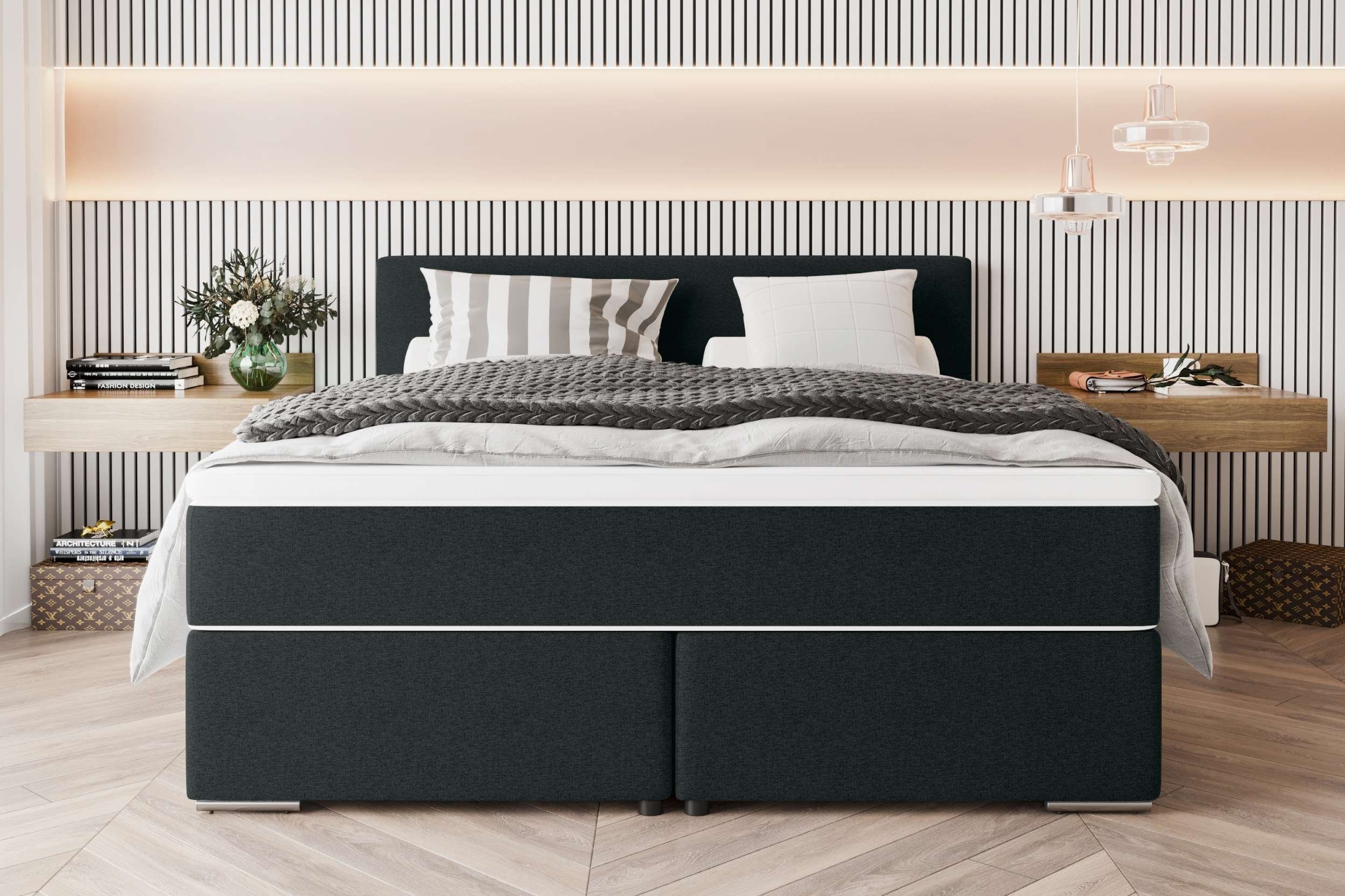 99rooms Boxspringbett Phönix (Schlafzimmerbett, Bett), mit Taschenfederkern günstig online kaufen