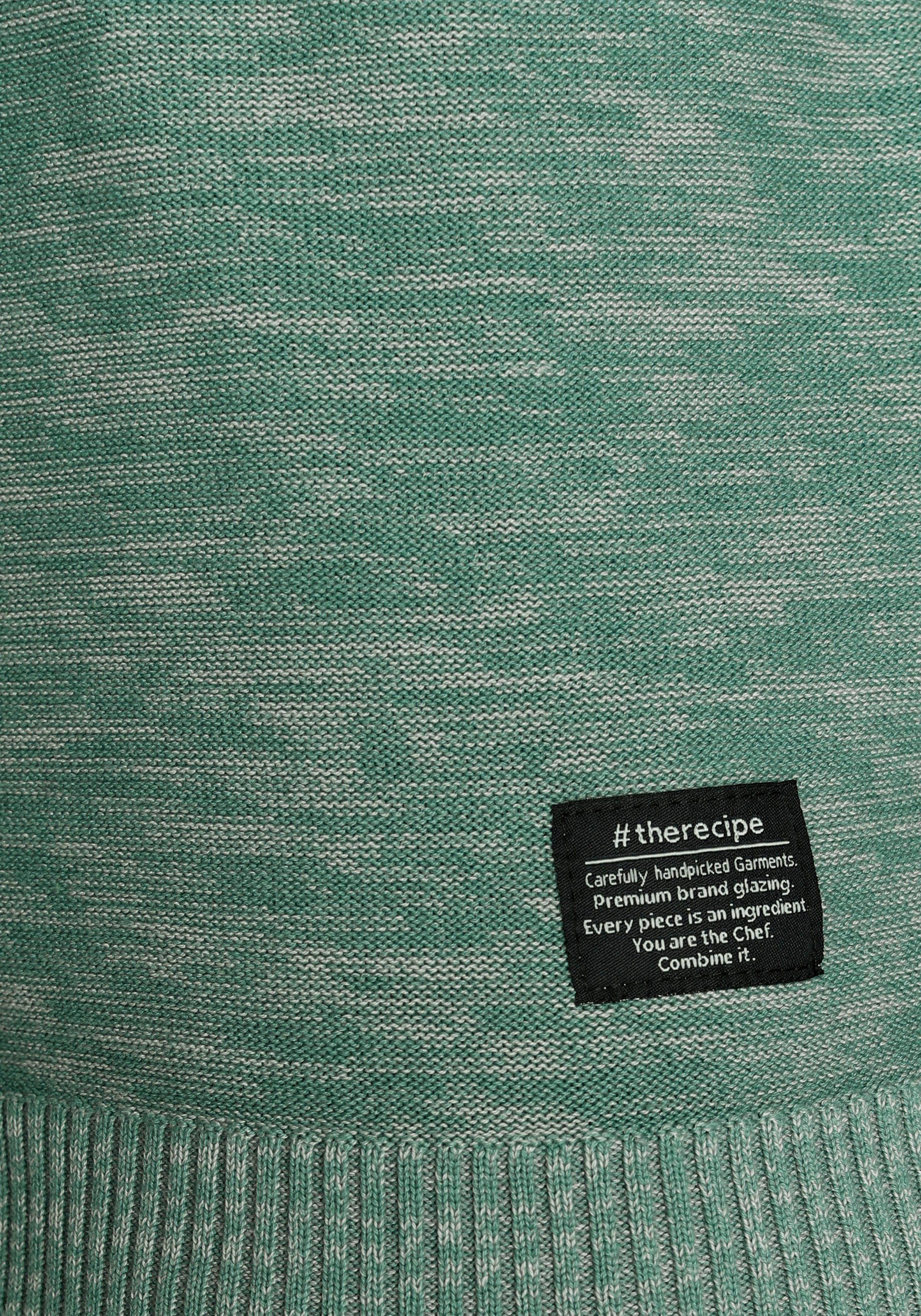 AJC Rundhalspullover in melierter Optik