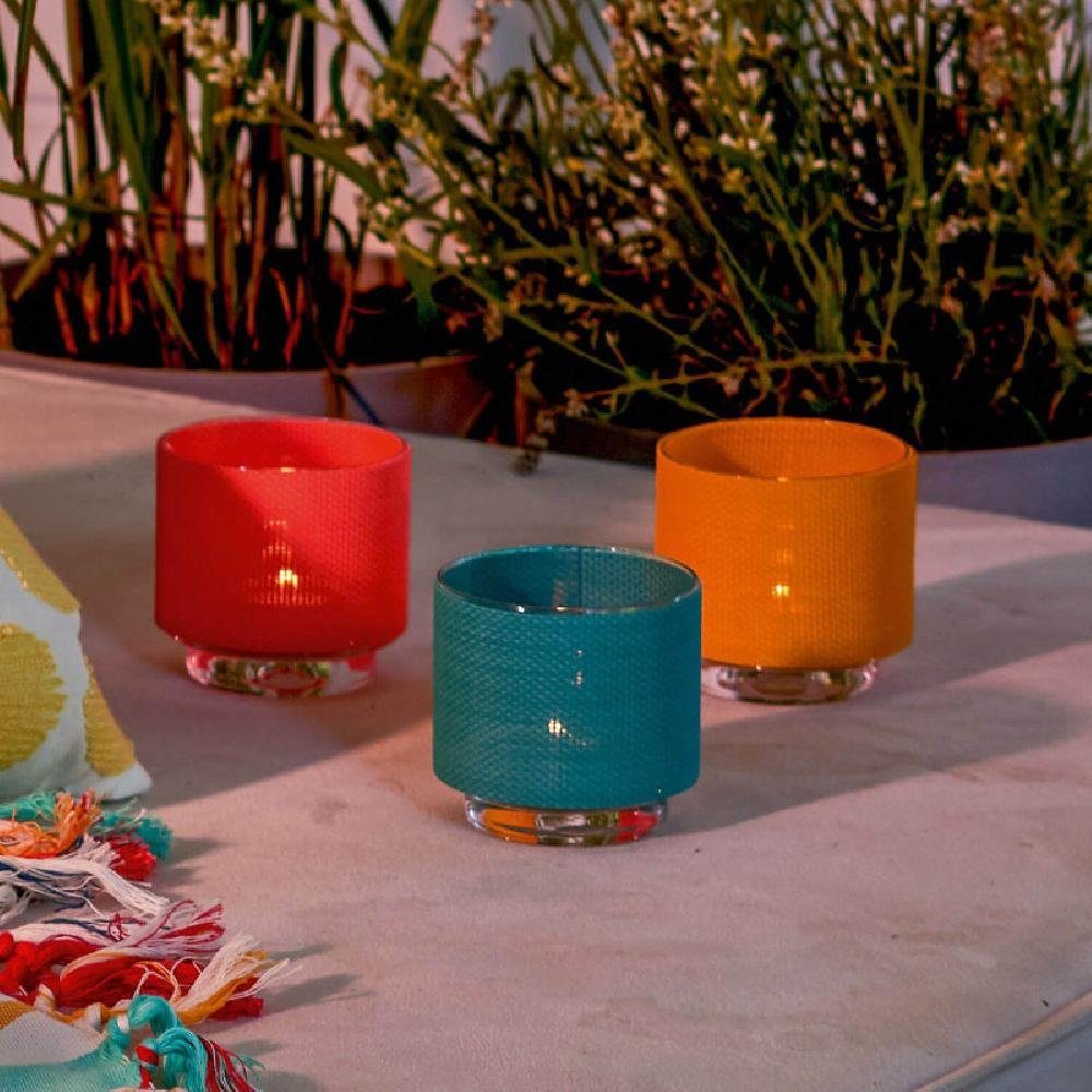 Colorato LEONARDO Koralle Tischlicht Kerzenhalter Überzug Leonardo mit