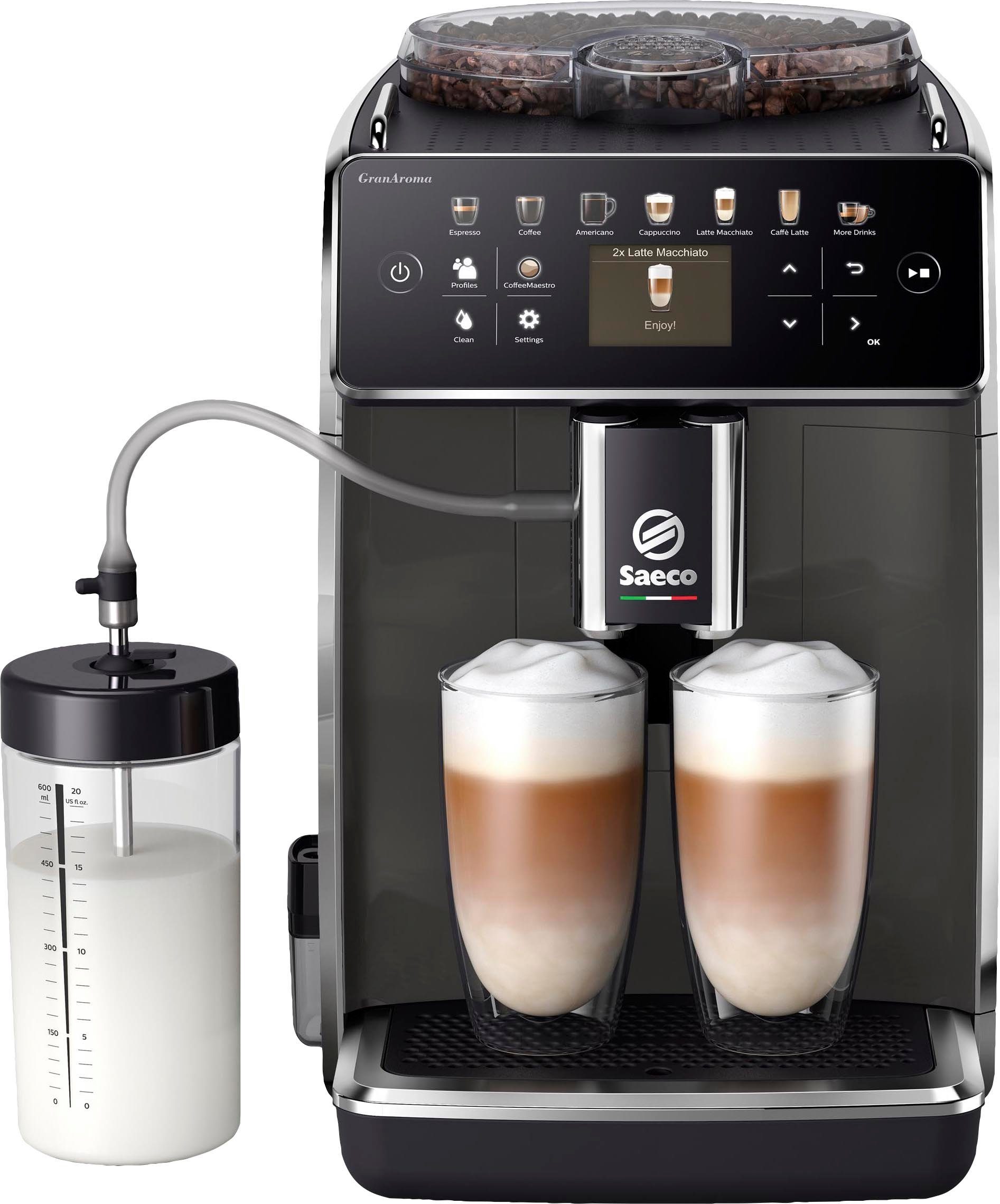 4 14 für SM6580/50, und Saeco Kaffeespezialitäten, GranAroma TFT Display mit Benutzerprofilen Kaffeevollautomat