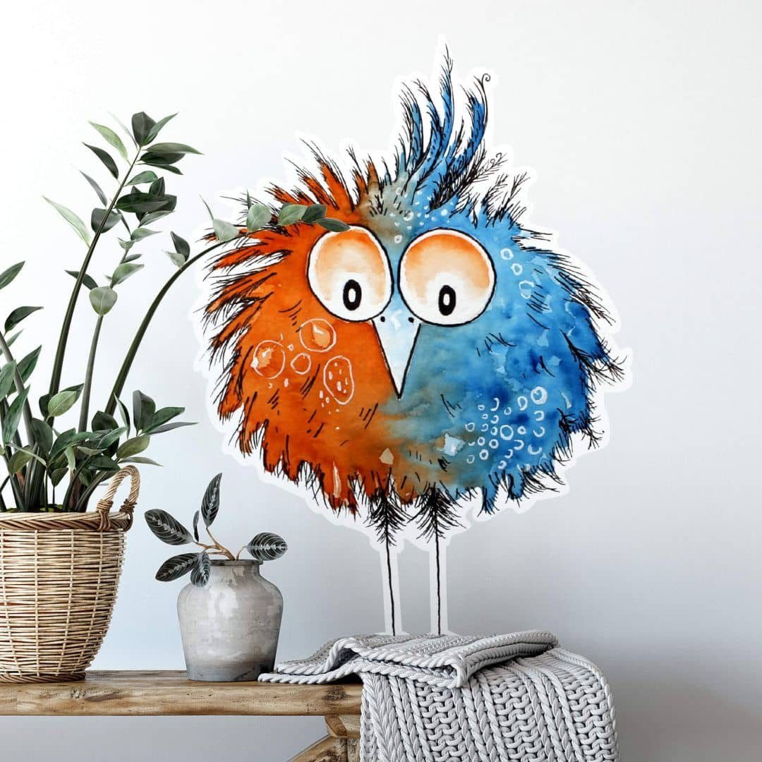 K&L Wall Art Wandtattoo Wandtattoo Hagenmeyer Wohnzimmer Küken Schräger Vog günstig online kaufen