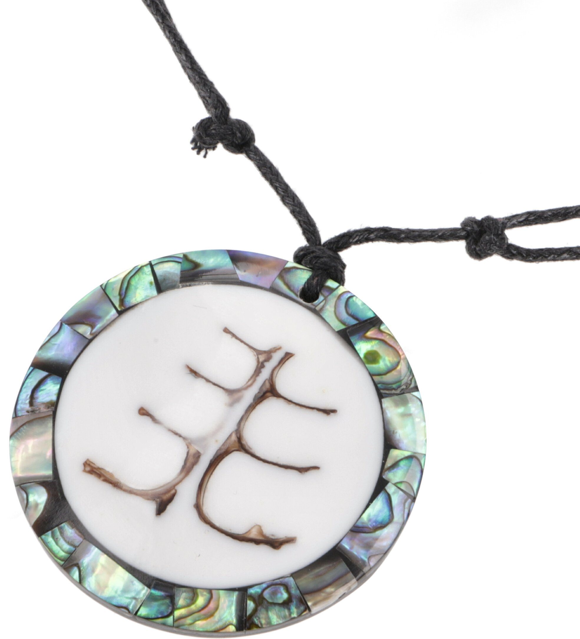 Guru-Shop Perlenkette Ethno Kette, Surferkette mit Muscheleinlage,.. günstig online kaufen