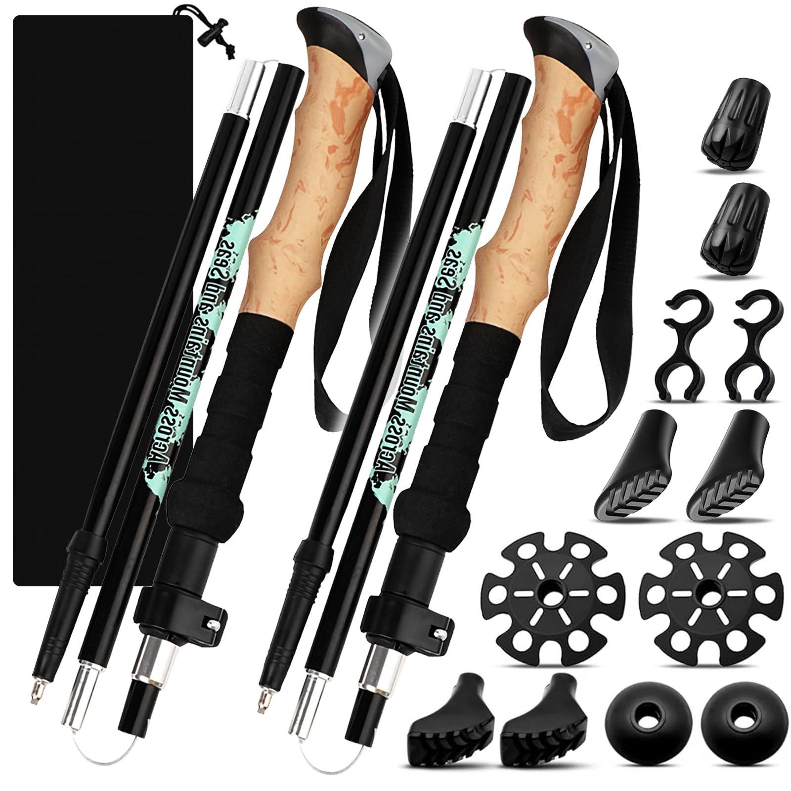 Wanderstöcke Faltbare Trekkingstöcke 108-130cm Nordic Walking Stöcke