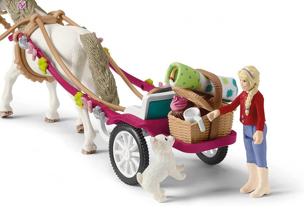 Schleich® Lernspielzeug 42467 Spielfigur Horse Club Kutsche für Pferdeshow (33-St), mit umfangreichem Zubehör