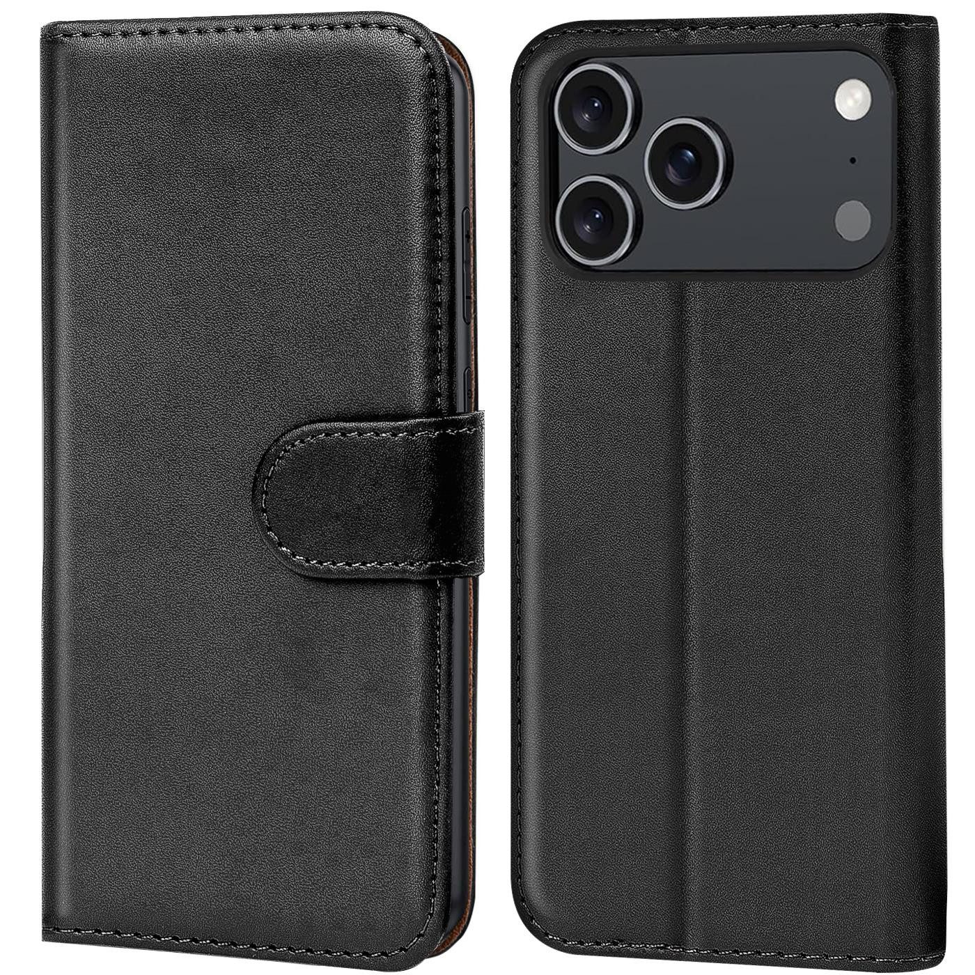 CoolGadget Handyhülle Book Case Handy Tasche für Apple iPhone 17 Pro Max 6,9 Zoll, Hülle Klapphülle Flip Cover für iPhone 17 Pro Max Schutzhülle stoßfest
