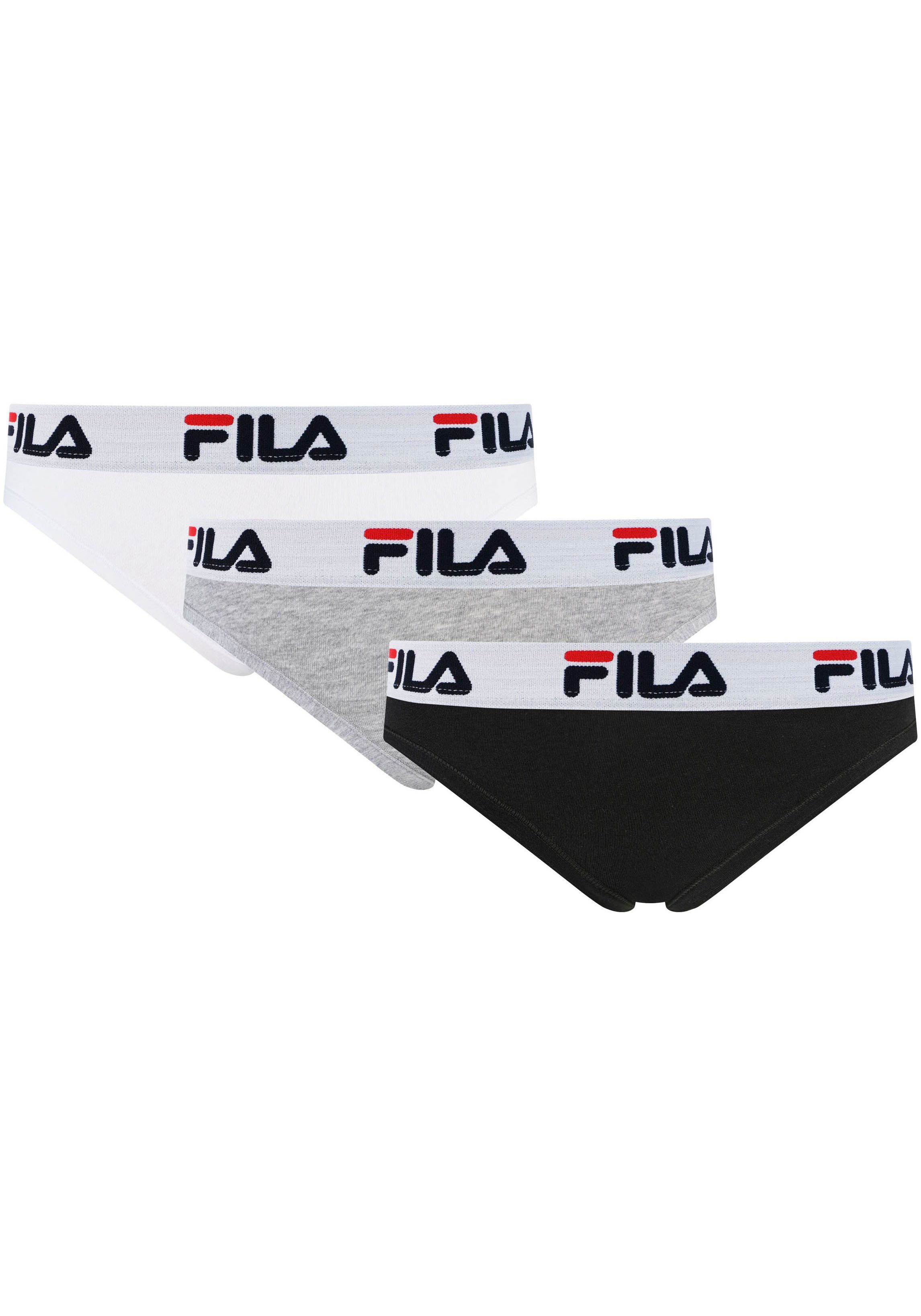 Fila String (Packung, 3-St) Woman mix 3er Logobund Pack, String