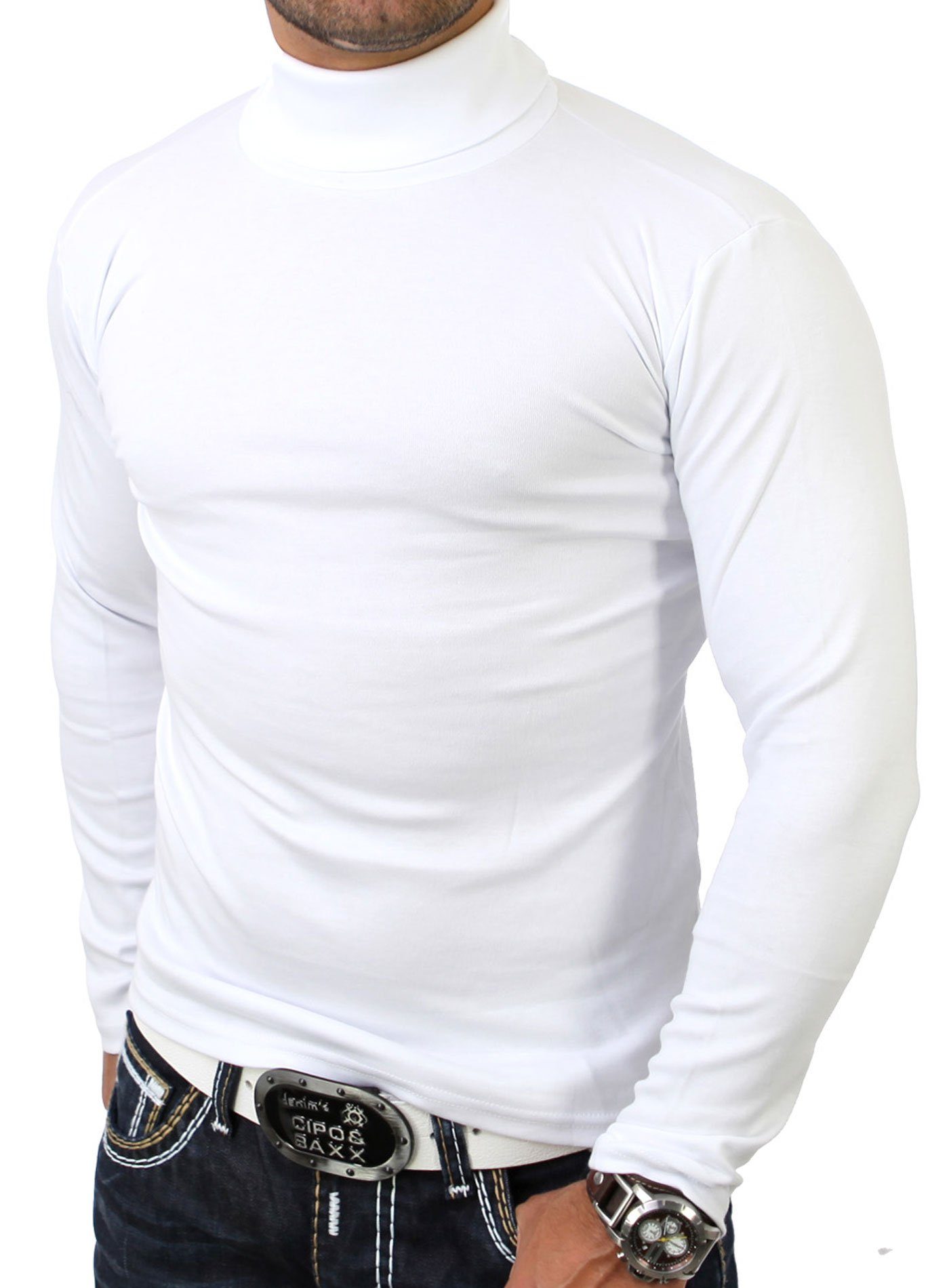 Reslad Strickpullover Reslad Herren Rollkragenpullover Männer günstig online kaufen