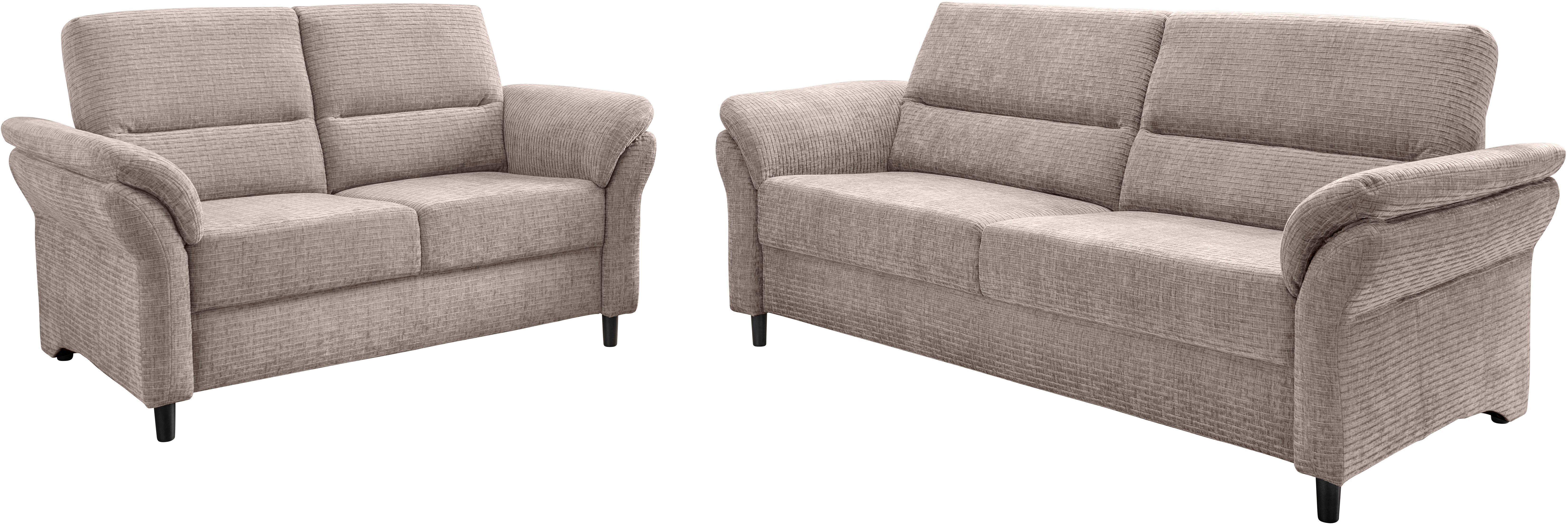 Home affaire Sitzgruppe Cavoli, (2-tlg., 3-Sitzer und 2-Sitzer)