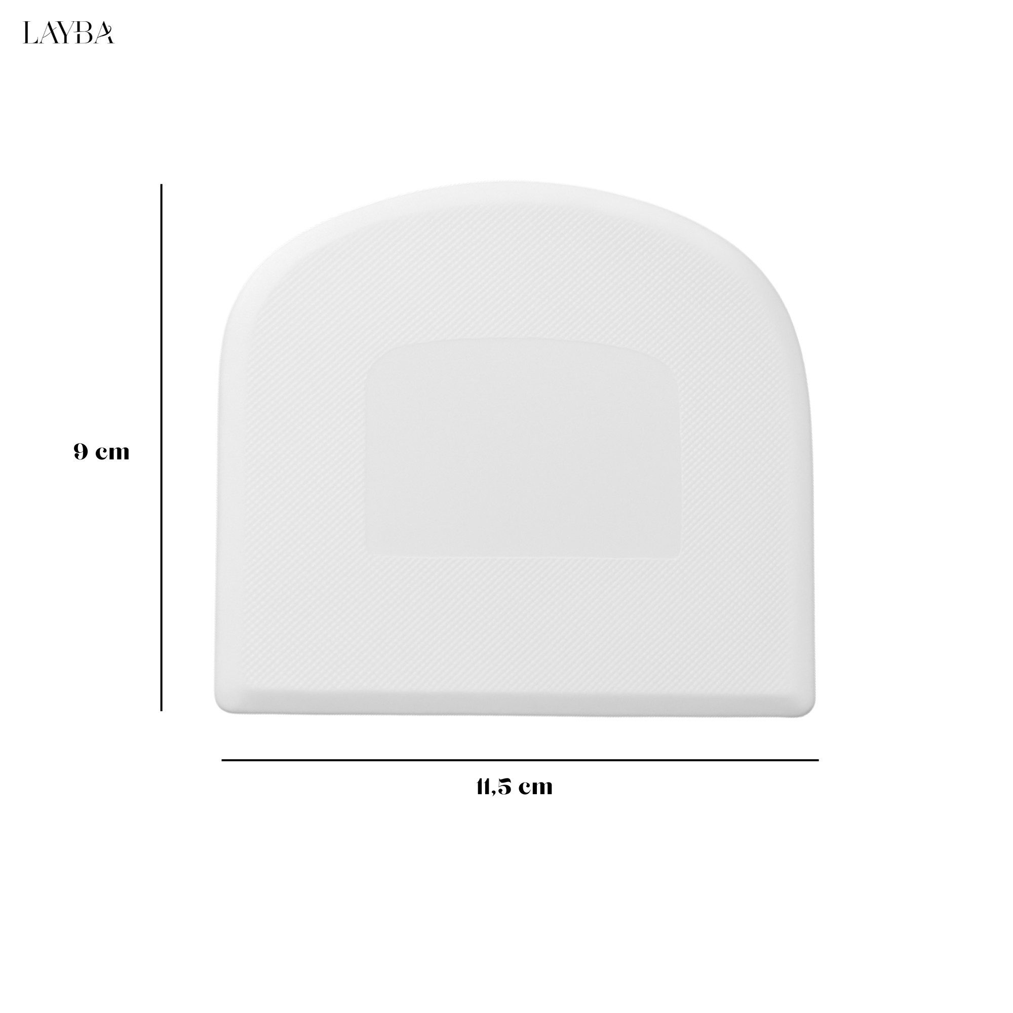 Layba Teigschaber aus Edelstahl - Teigkarte & Spachtel für Brot & Pizza, Spülmaschinengeeignet & Langlebig