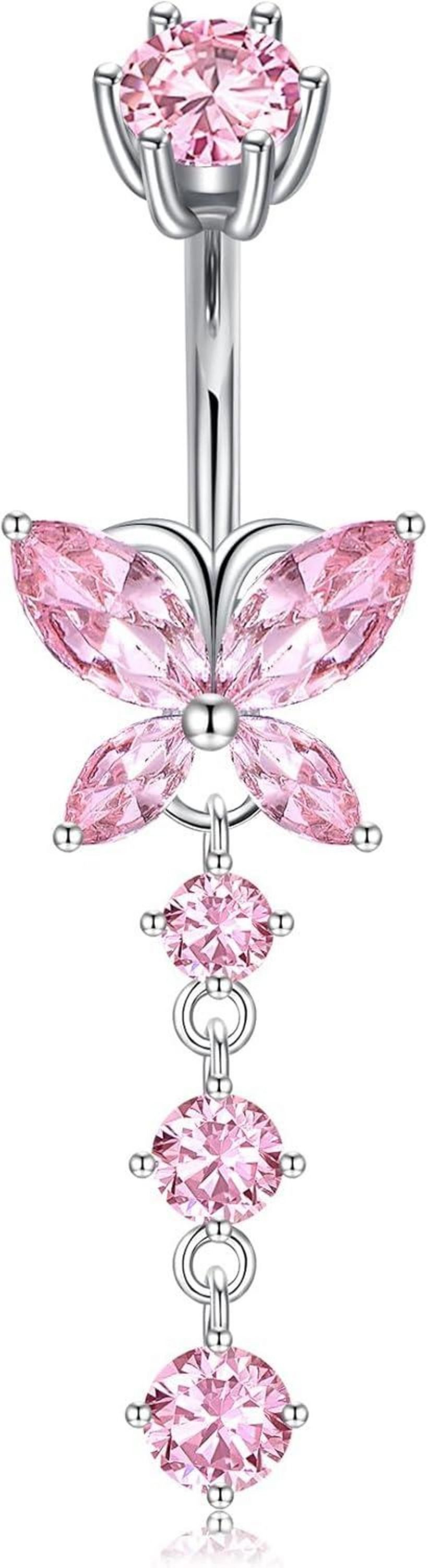CIZME Bauchnabelpiercing 925 Silber Nabelpiercing 14G günstig online kaufen