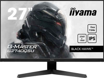 Iiyama G-MASTER G2740QSU-B1 LED-Monitor (68,6 cm/27 ", 2560 x 1440 px, WQHD, 1 ms Reaktionszeit, 75 Hz, IPS-LED)